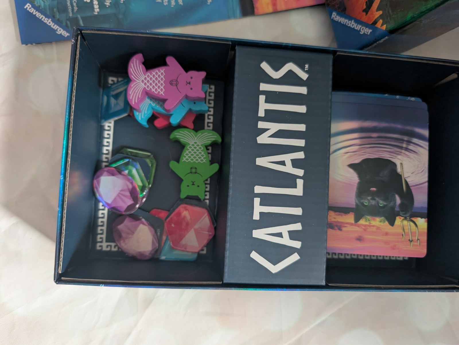 Ravensburger Catlantis Board Game Complete Cat Strategy Family Card Game 100%