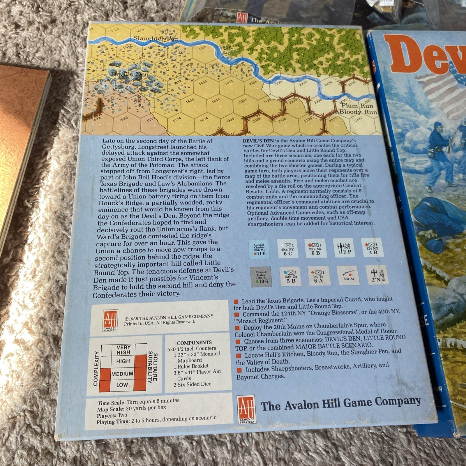 Vintage Rare Devil’s Den Board Game by The Avalon Hill Game Company.