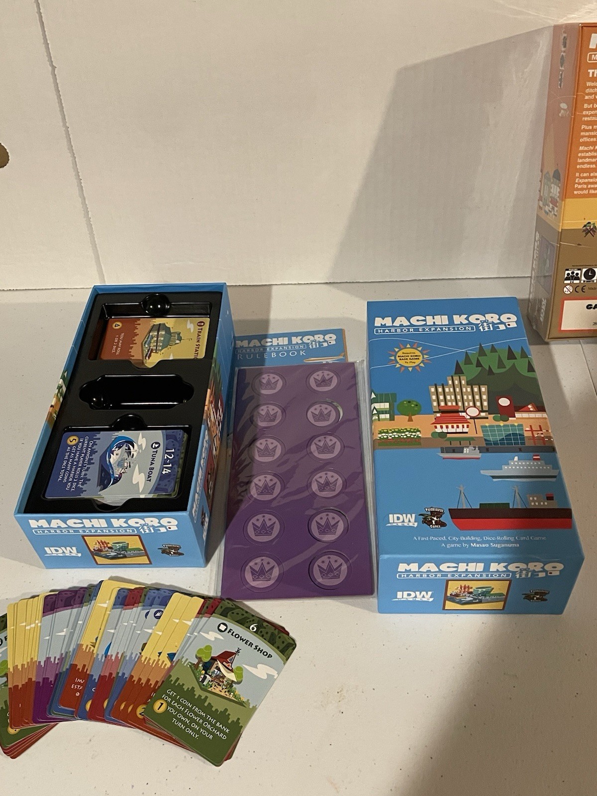 Lot Two Machi Koro Millionaire’s Row & Harbor Expansion Pack Pandasaurus Games
