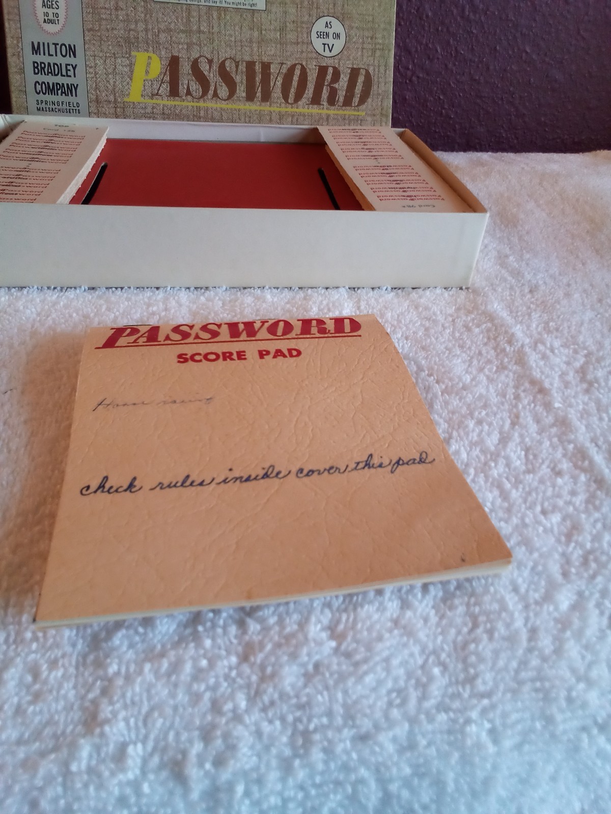 Vintage 1962 Milton Bradley Password Game#4260 Complete Game!