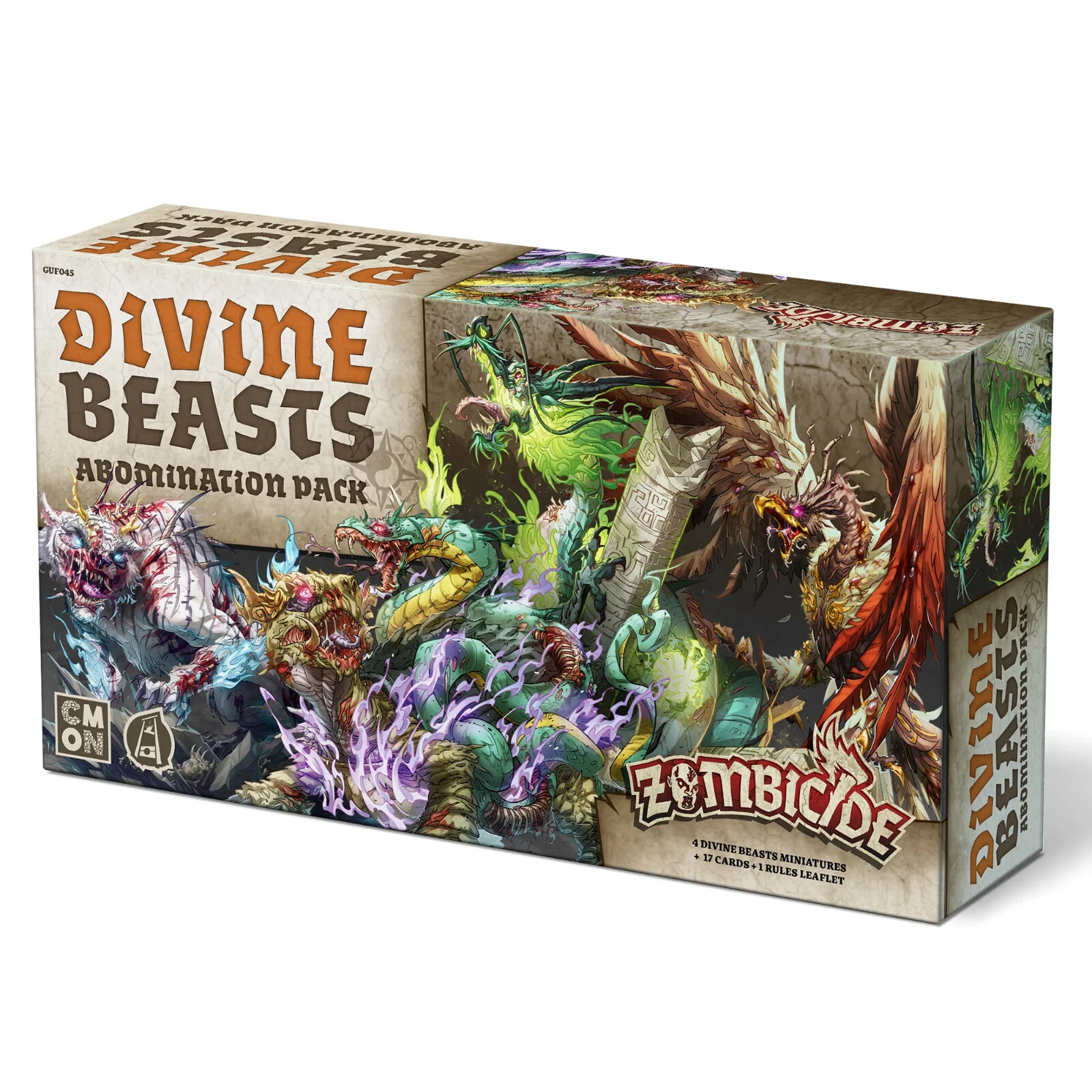 Zombicide White Death: Divine Beasts Abomination Pack New Sealed Free Ship USA