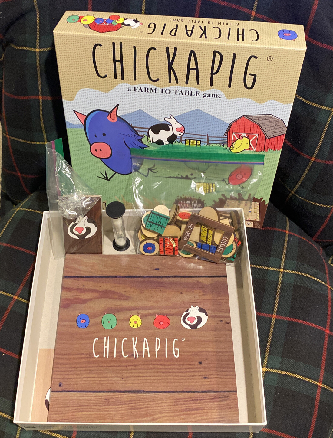 Chickapig Strategic Board Game Family Friendly Game For 2 or 4 Players with …