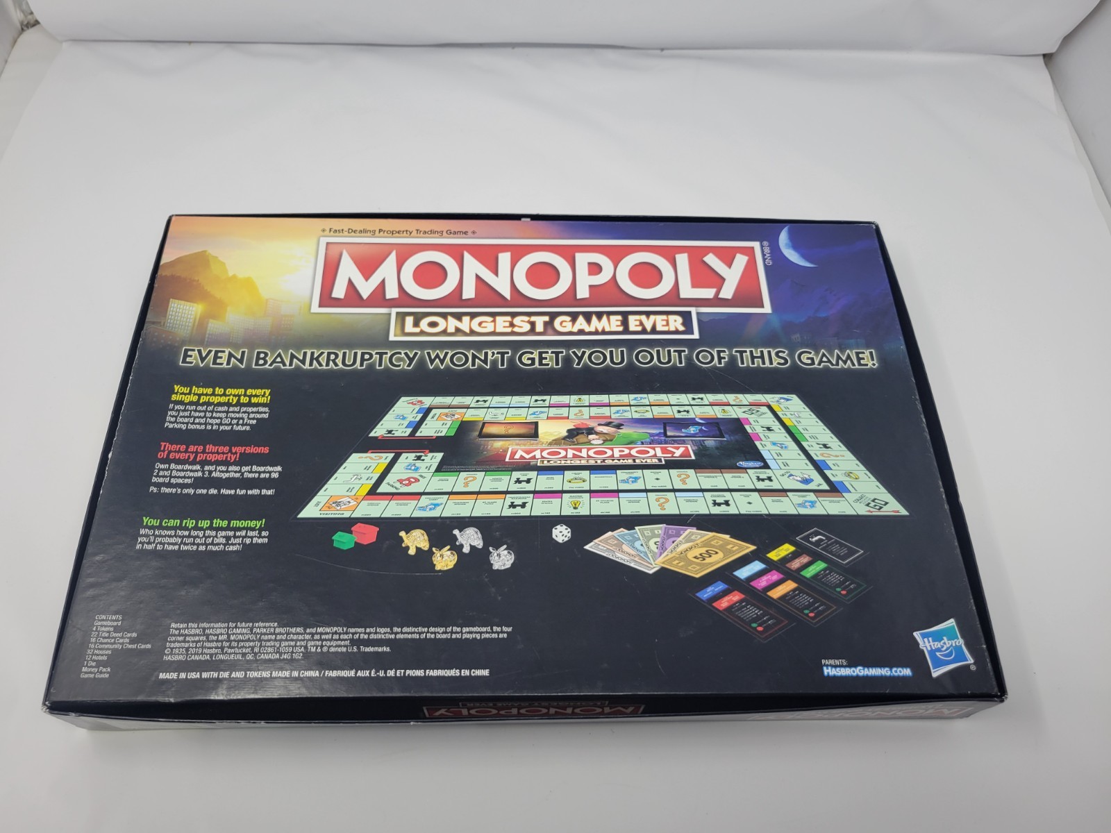 Hasbro E8915000 Monopoly Longest Game Ever Edition 100% Complete!