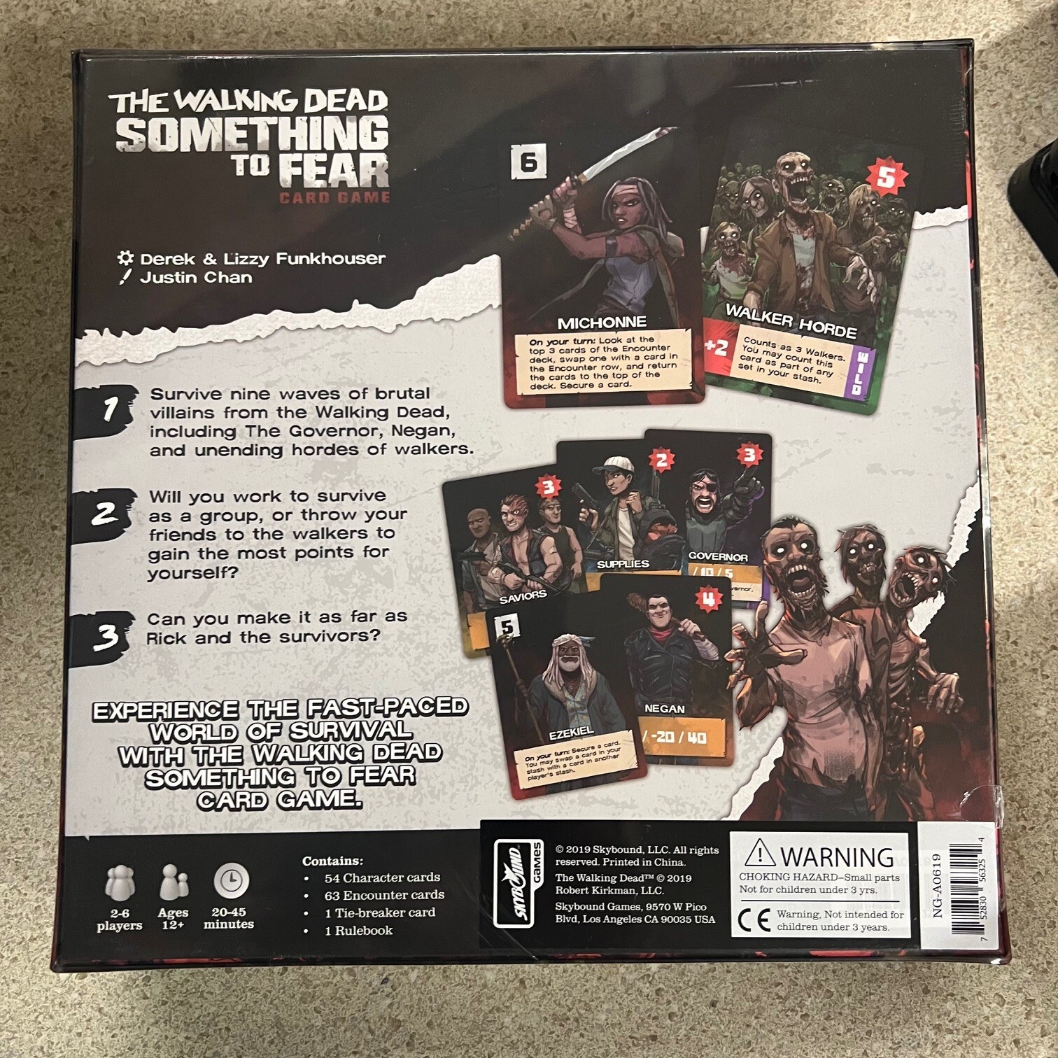 The Walking Dead Something to Fear Card Game TWD New Sealed