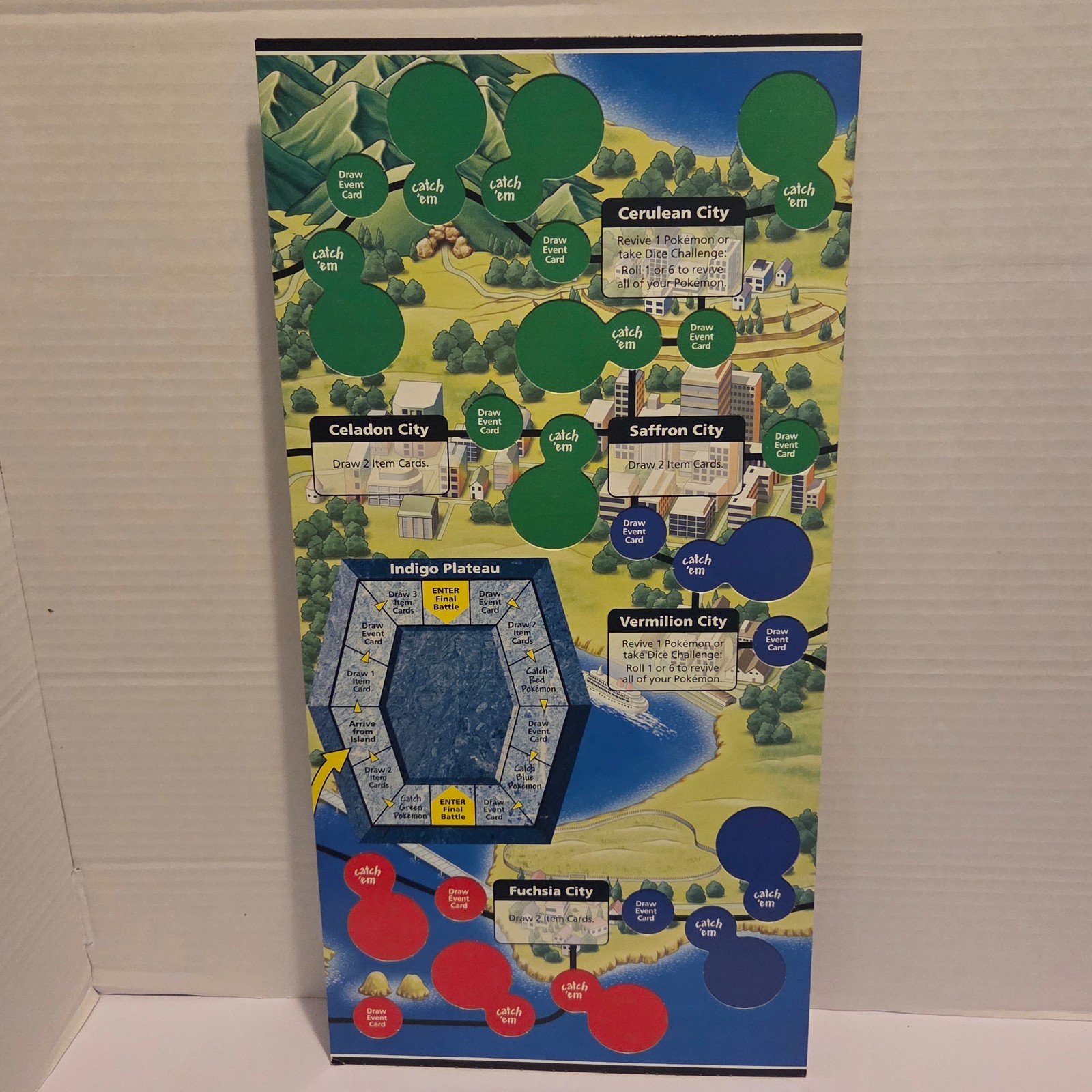 Vintage Hasbro Pokemon Master Trainer Game Board 1999 Edition 98% Complete