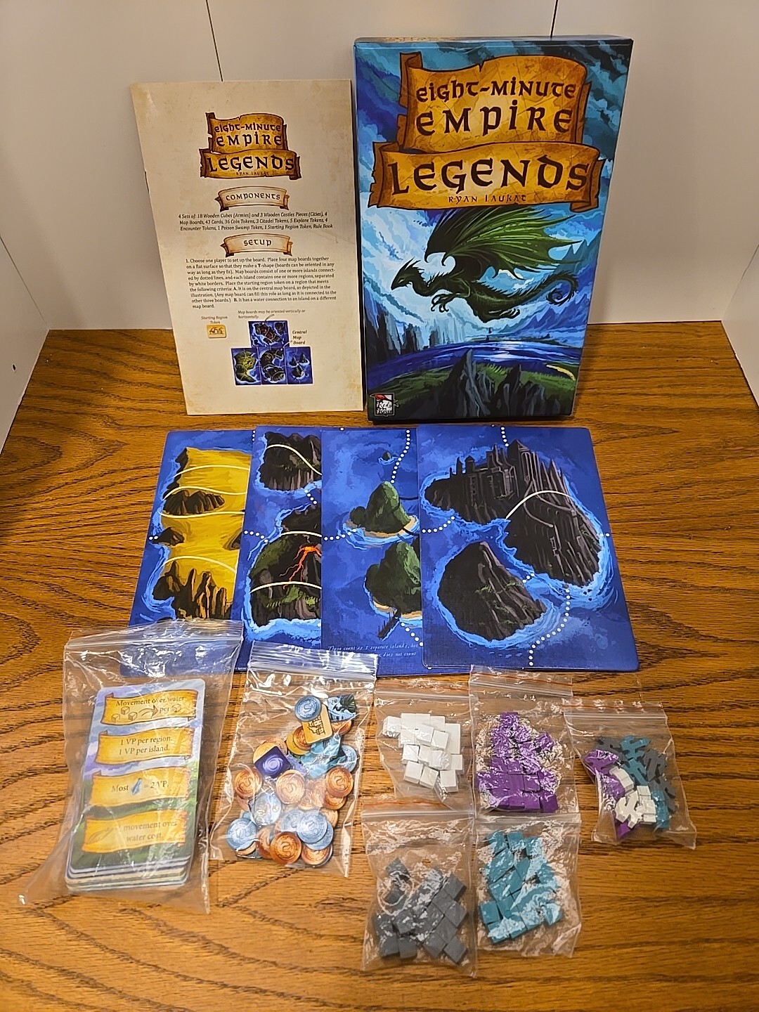 Eight Minute Empire – Legends Board Game Ryan Laukat Red Raven Games COMPLETE