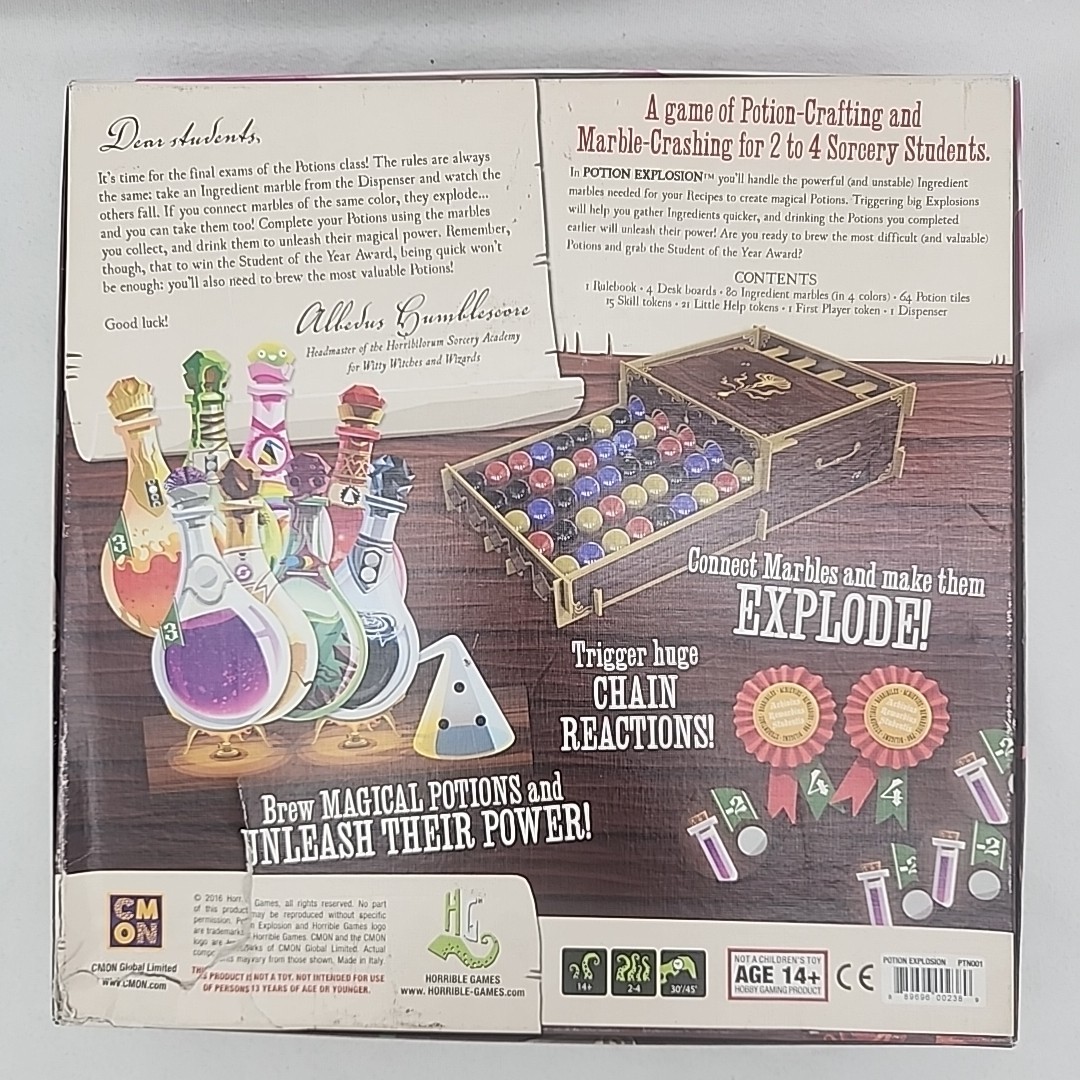 Game Potion Explosion 2016 First Edition CMON Board Horrible Games Mixing READ