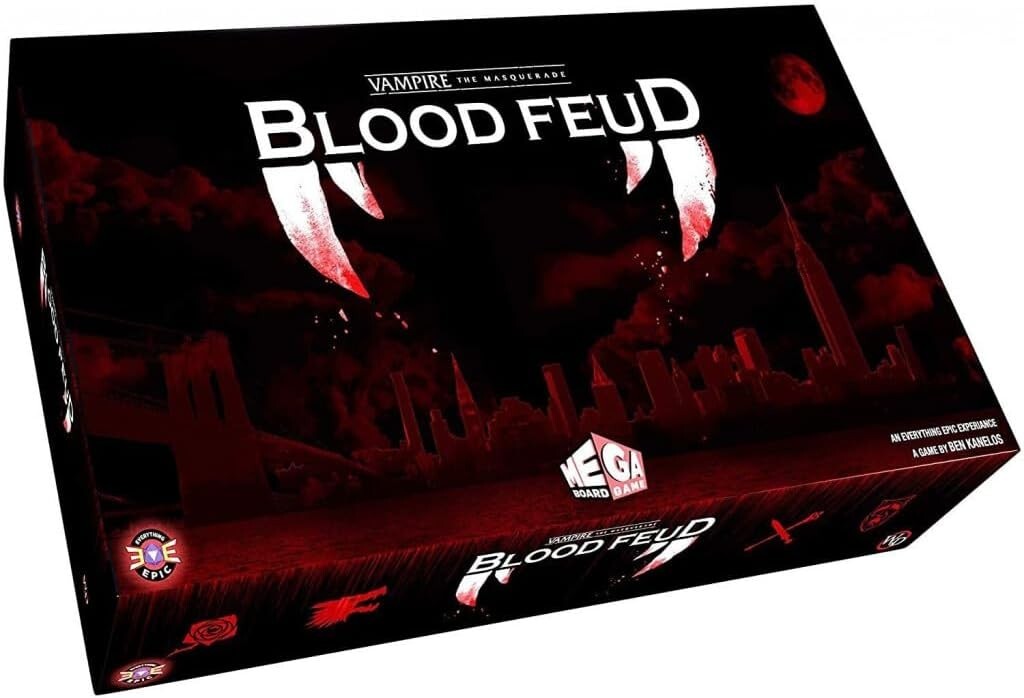 ⚰️🧛 NEW/SEALED Vampire the Masquerade: Blood Feud – MEGA board game 🧛⚰️