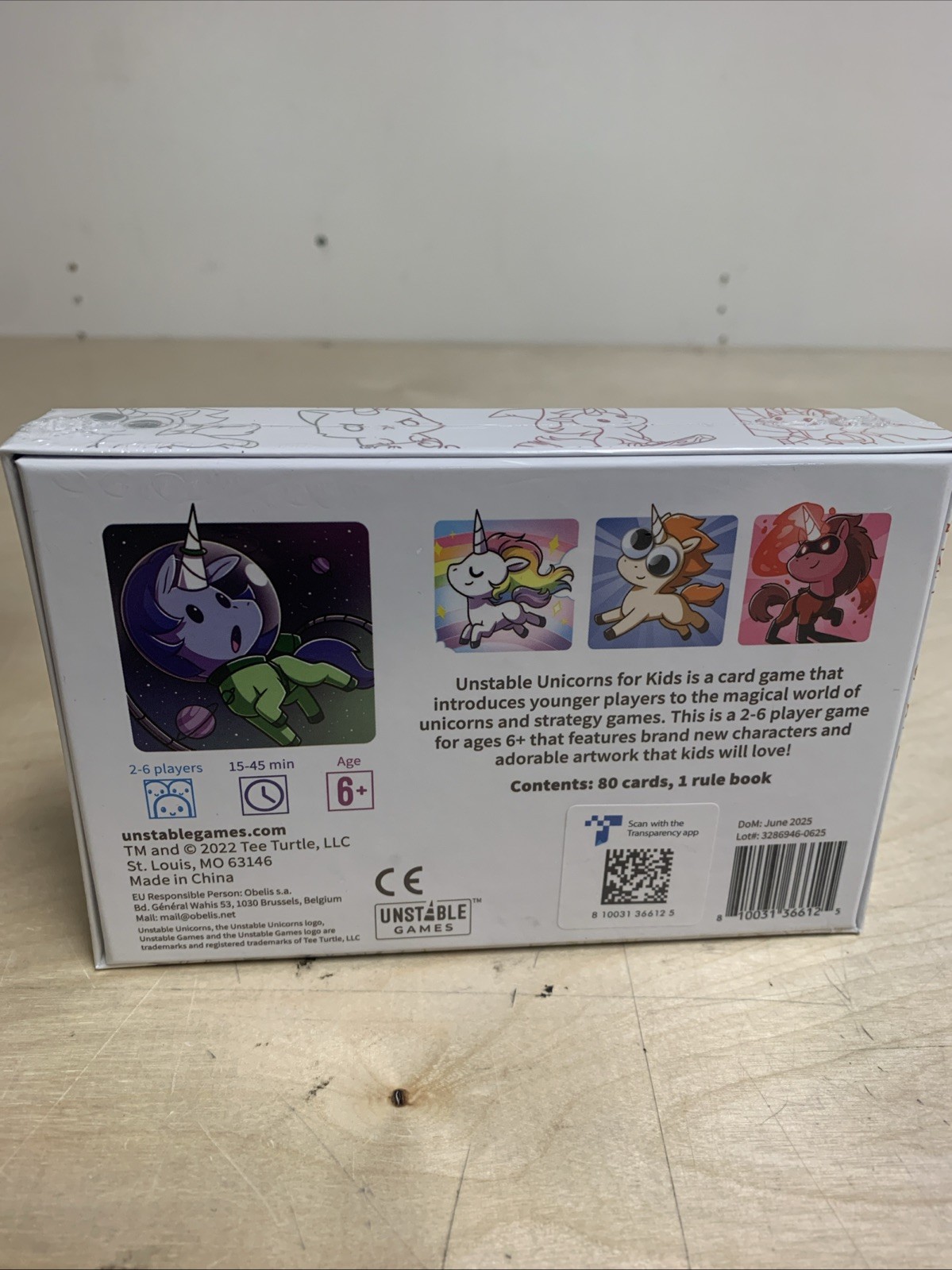 – Unstable Unicorns for Kids Edition Base Game – A strategic card game for Kids!