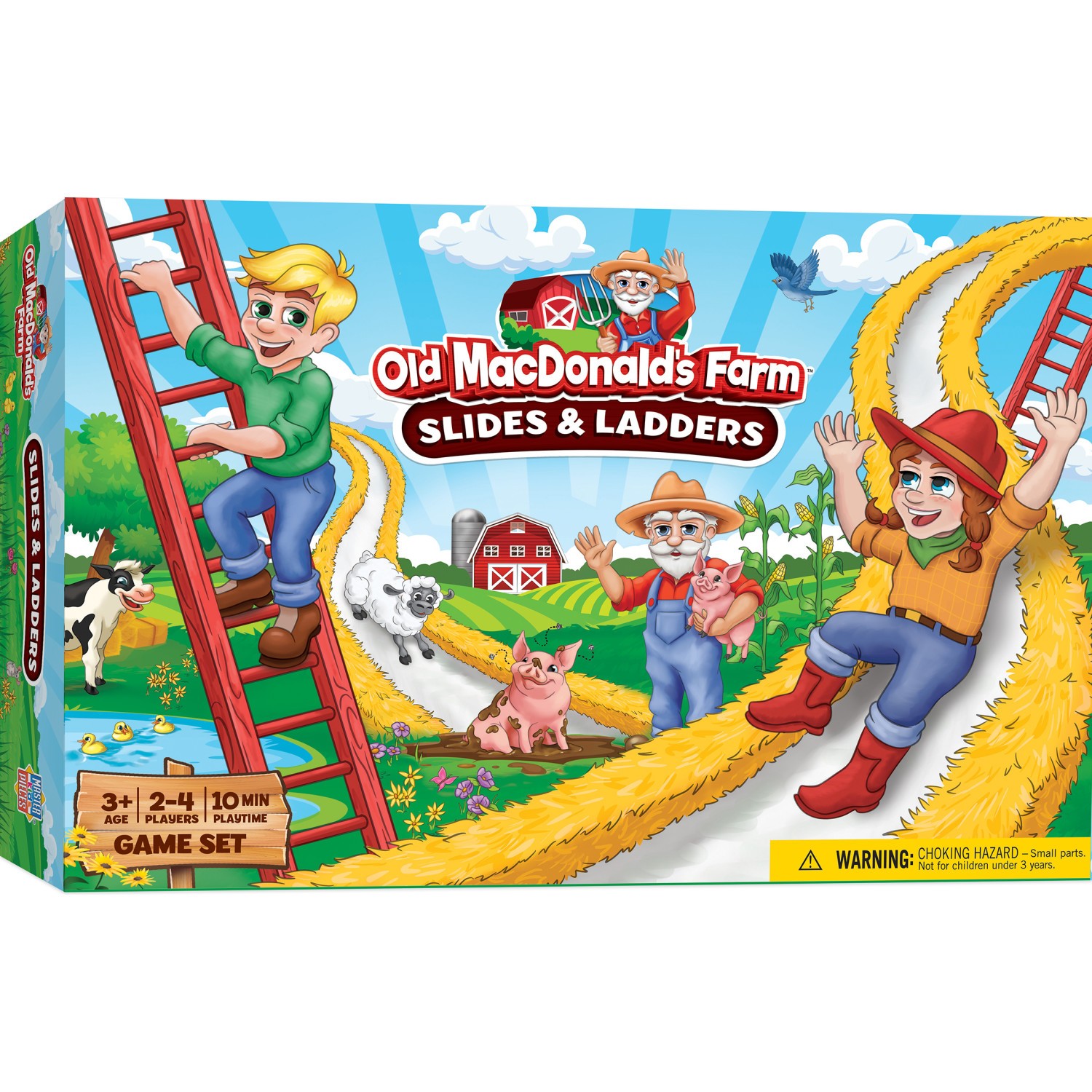 MasterPieces – Old MacDonald’s Farm – Slides & Ladders Board Game