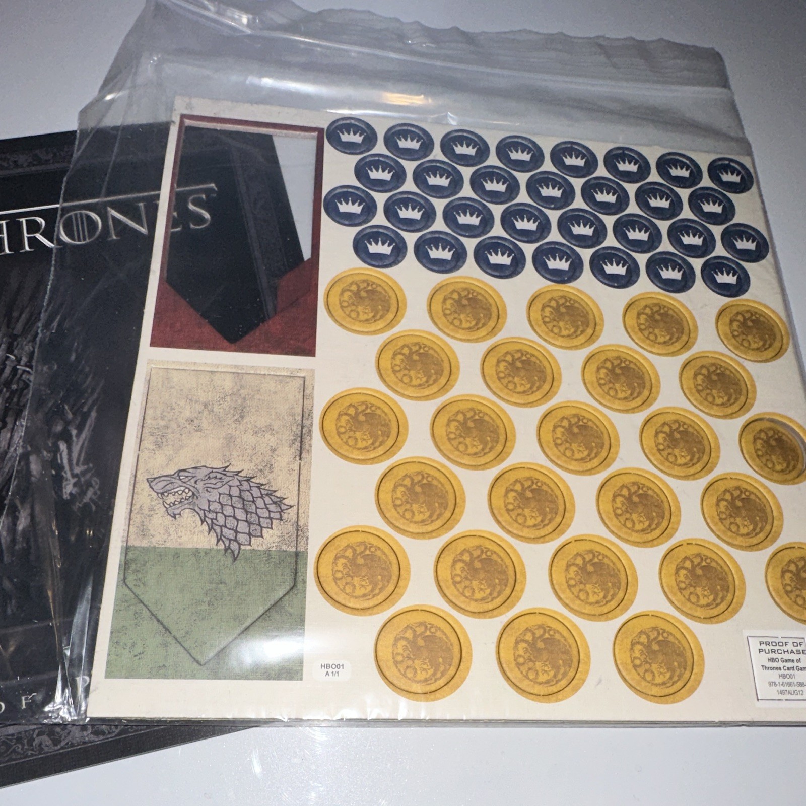 HBO Game of Thrones Board Game Complete Game Cards 2+ Players 17+