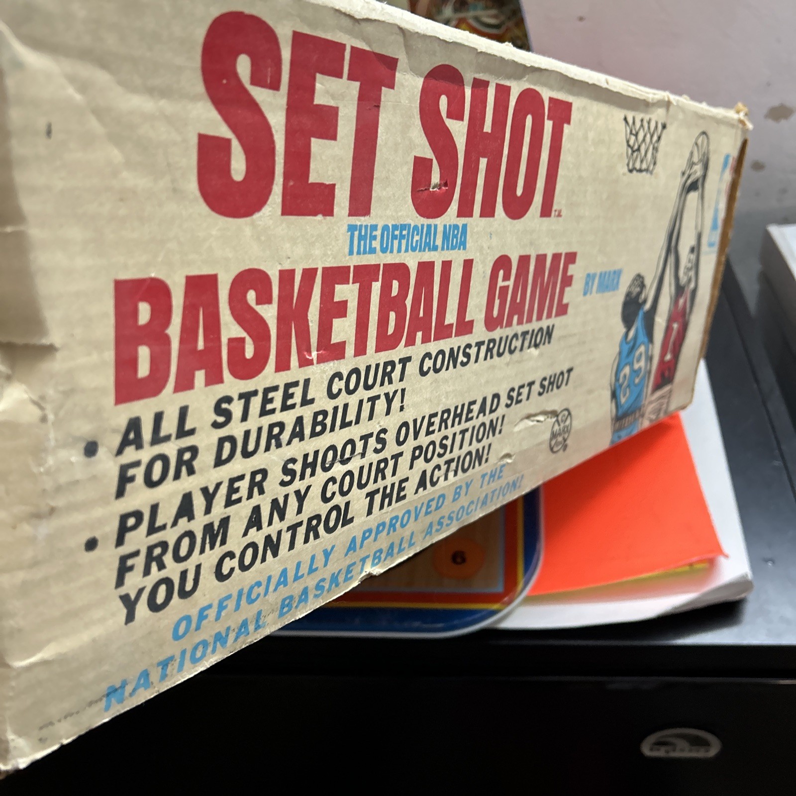 1971 MARX Toys #6230 Official NBA Set Shot Basketball Shooting Game RARE