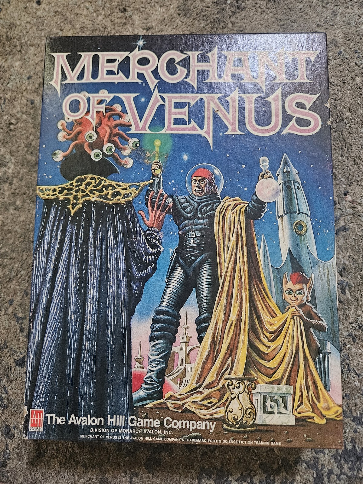 Vintage Merchant of Venus Board Game 1988 Avalon Hill 100% COMPLETE Space Tradin