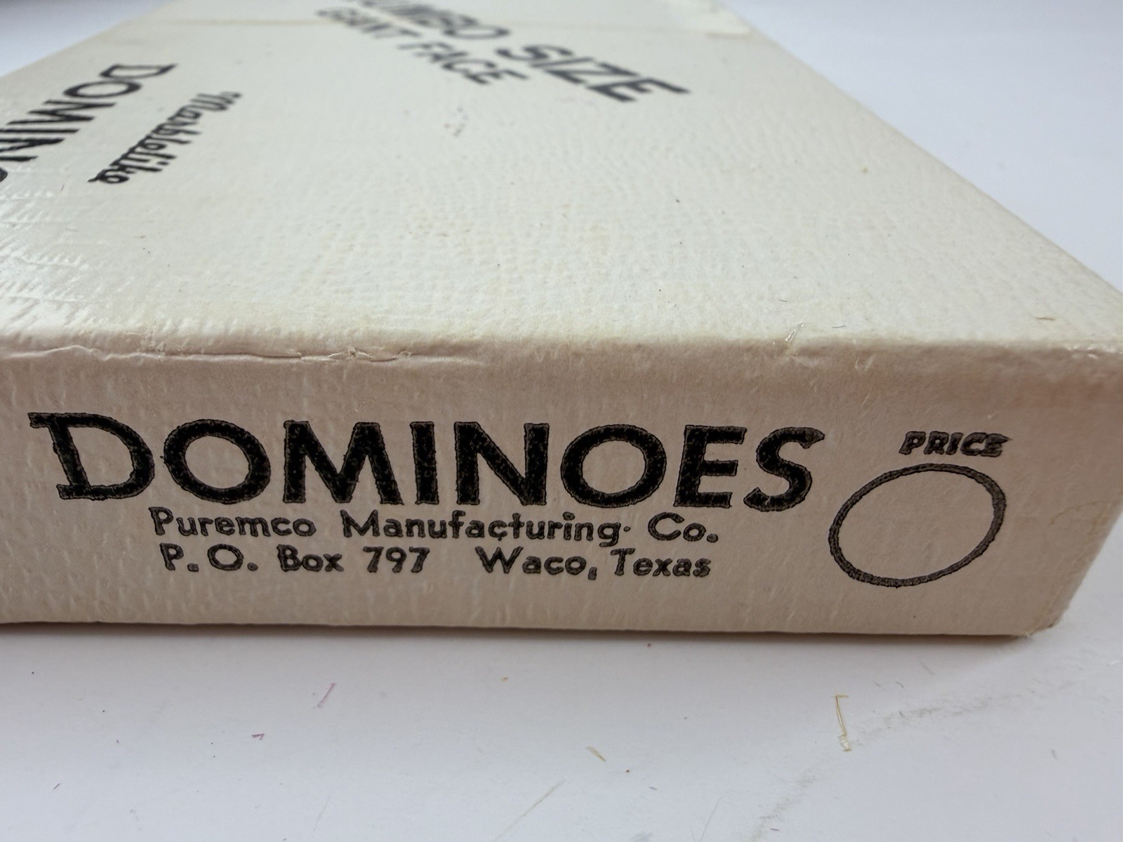 VTG Puremco Marblelike Dominoes #1632 Jumbo Size Giant Face Super Thick USA Made