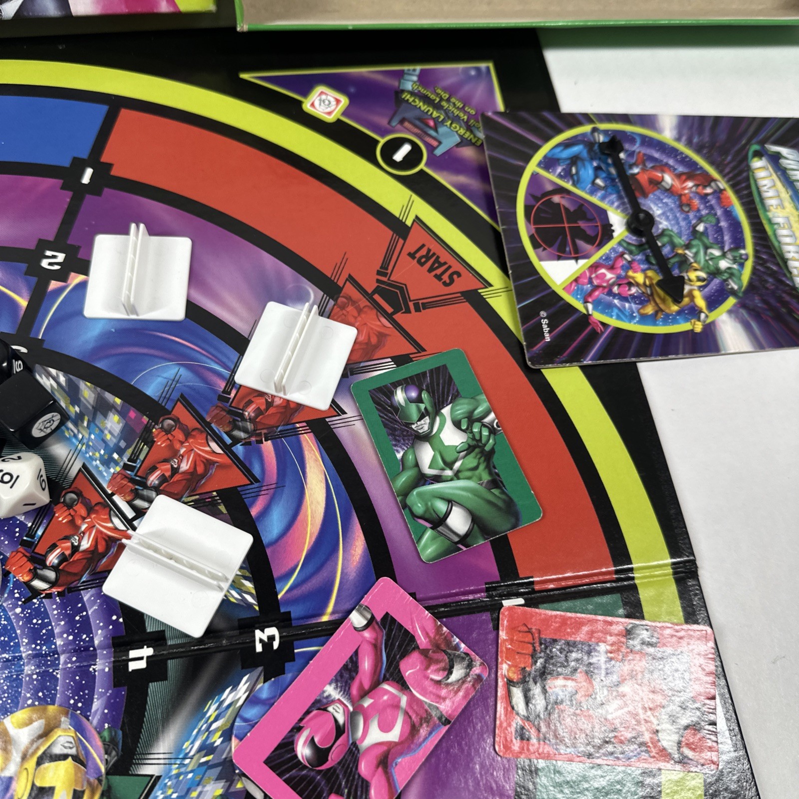Power Rangers Board Game 2001 Missing 1 Pink Disk