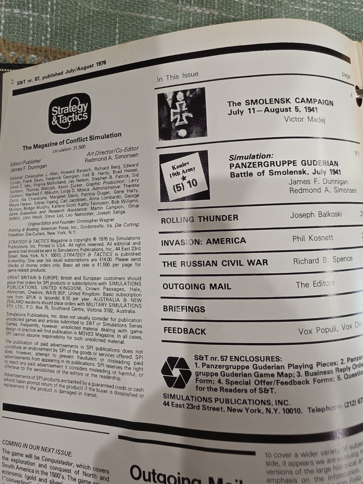 Vintage Strategy & Tactics & Avalon Hill General Magazine Lot 18 Wargame 1976