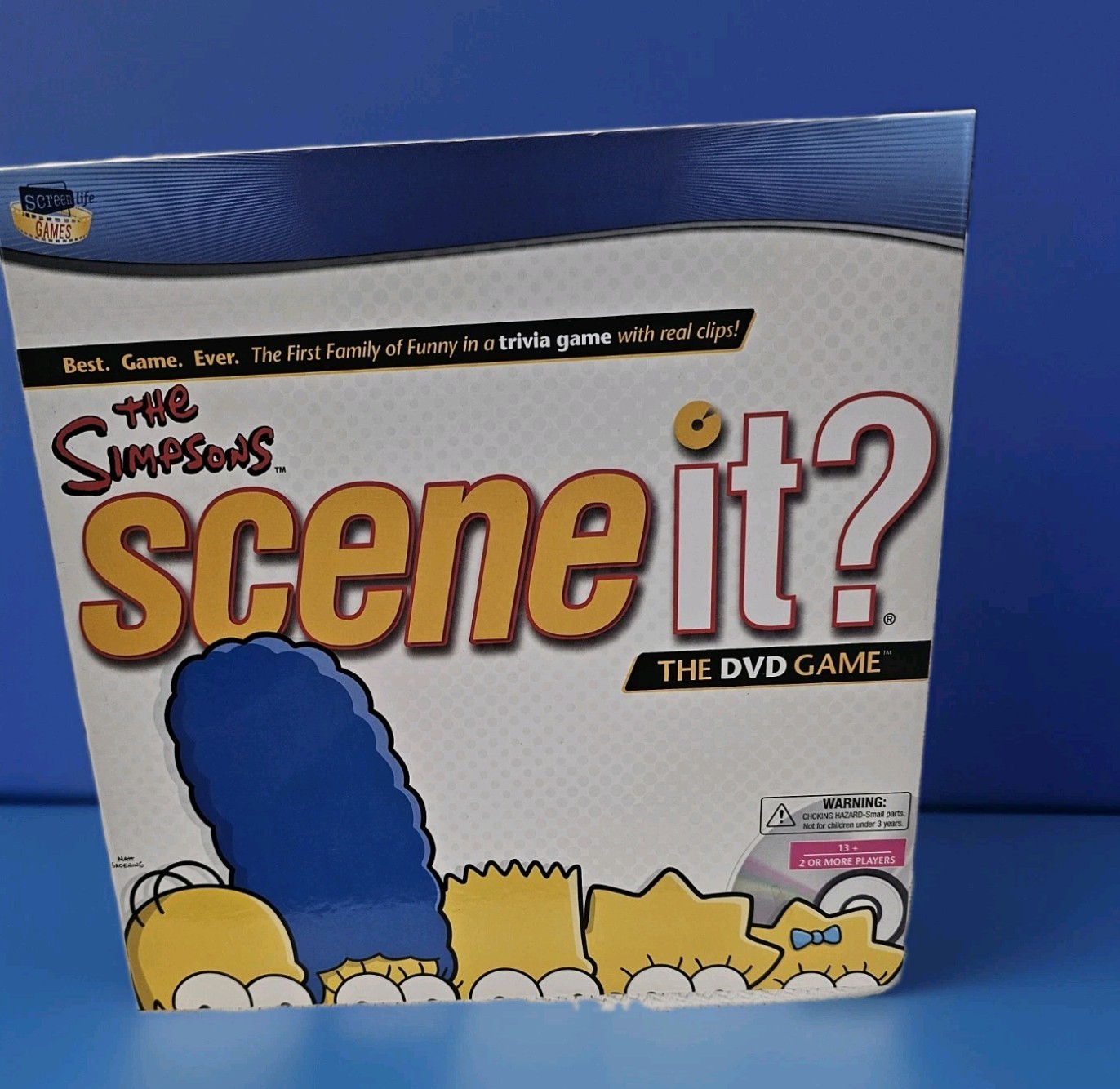 The SIMPSONS Scene IT ? Board Game DVD Game Edition OPEN BOX ,SEALED CONTENTS.