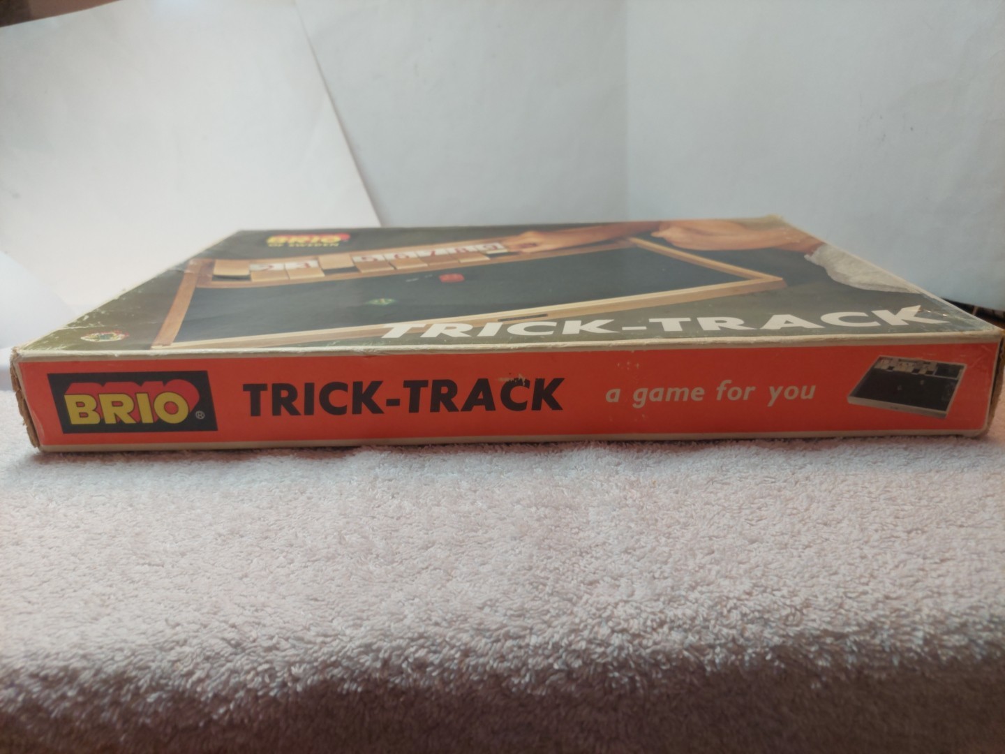 Vintage Brio of Sweden Trick-Track Dice Board Game Shut The Box Original *READ*