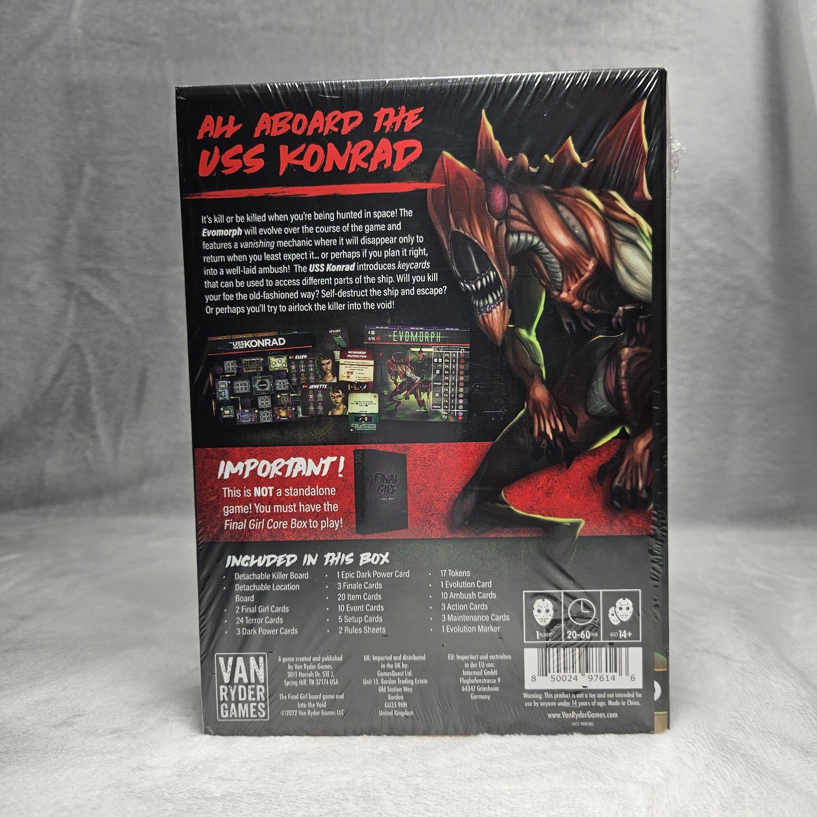 Van Ryder Games Final Girl Into the Void Evomorph Expansion Solo Horror Game