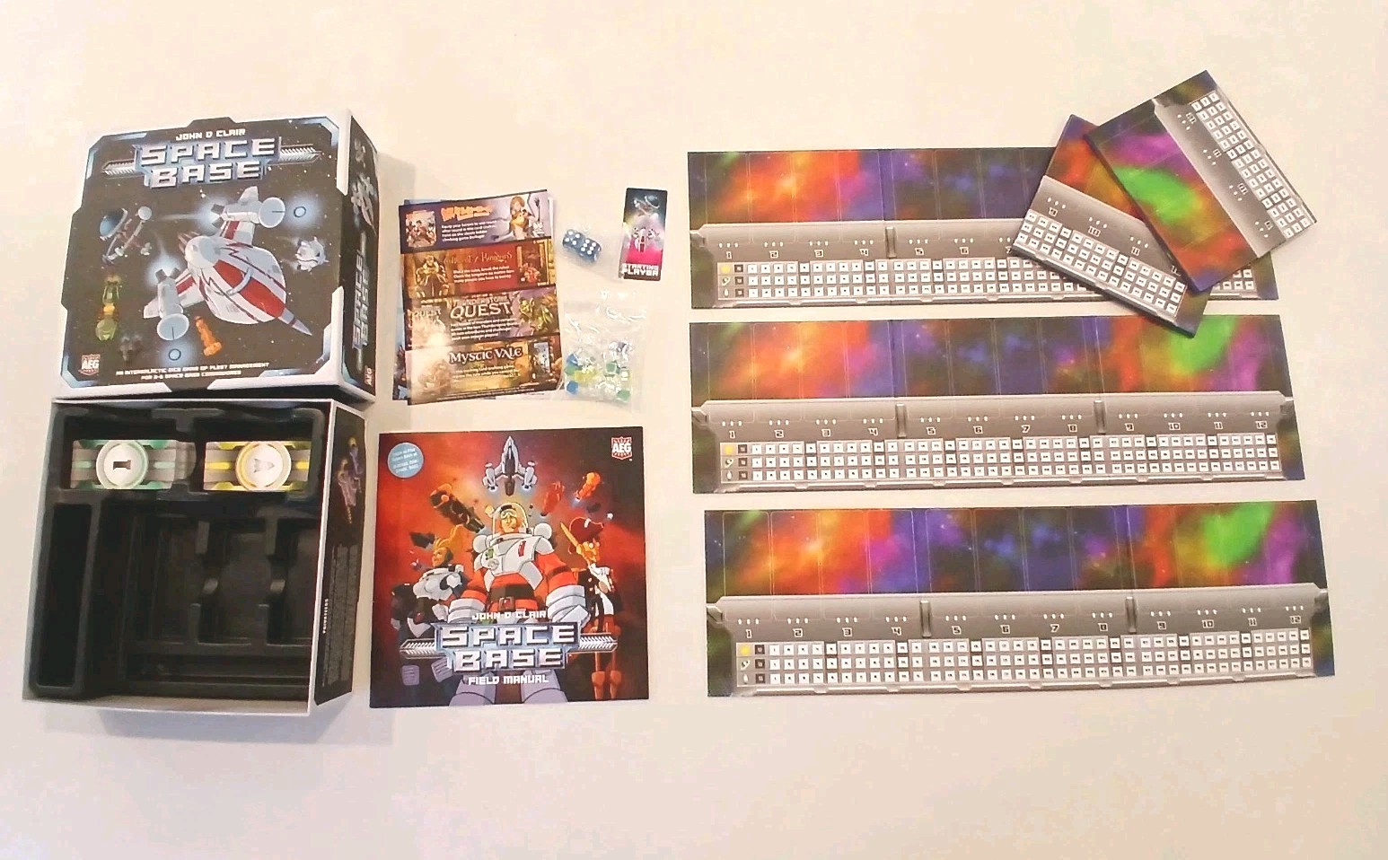 Space Base Dice Board Game by AEG Intergalatic Fleet & John D Clair Strategy