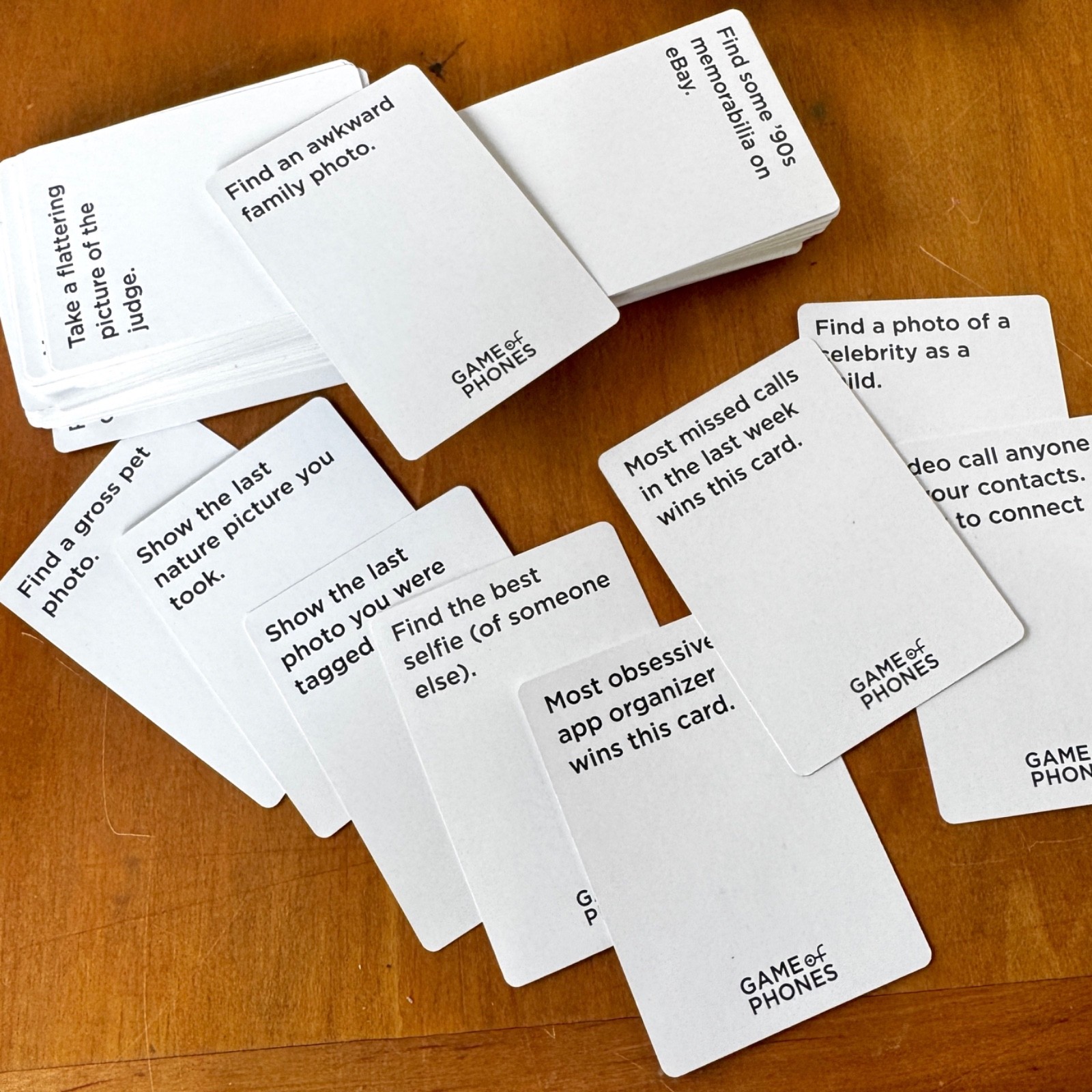 Game Of Phones! Family iPhone Card Game, Party, Group, Sleepover