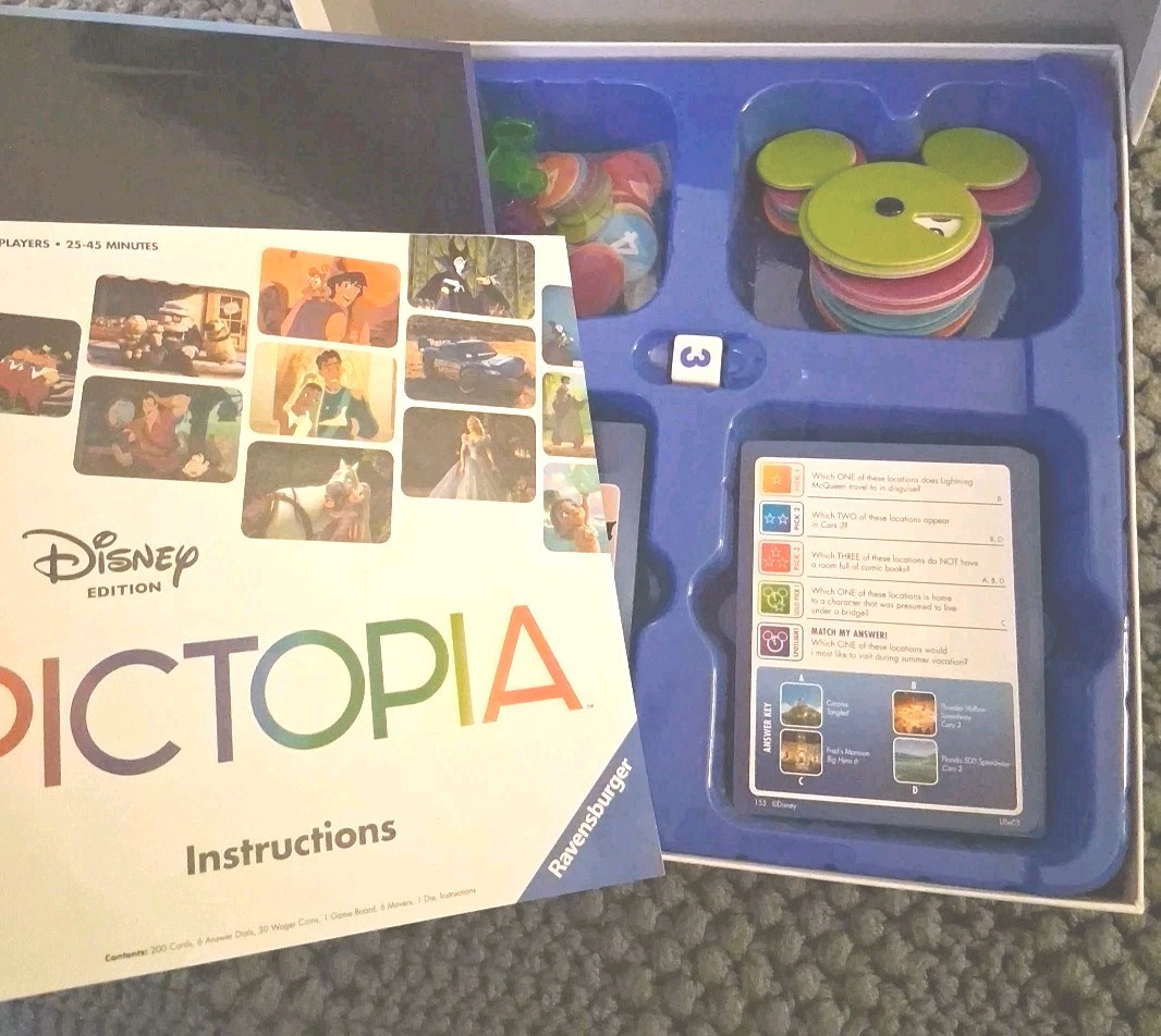 NEW Pictopia Disney Edition The Ultimate Picture Trivia Family Game Ravensburger