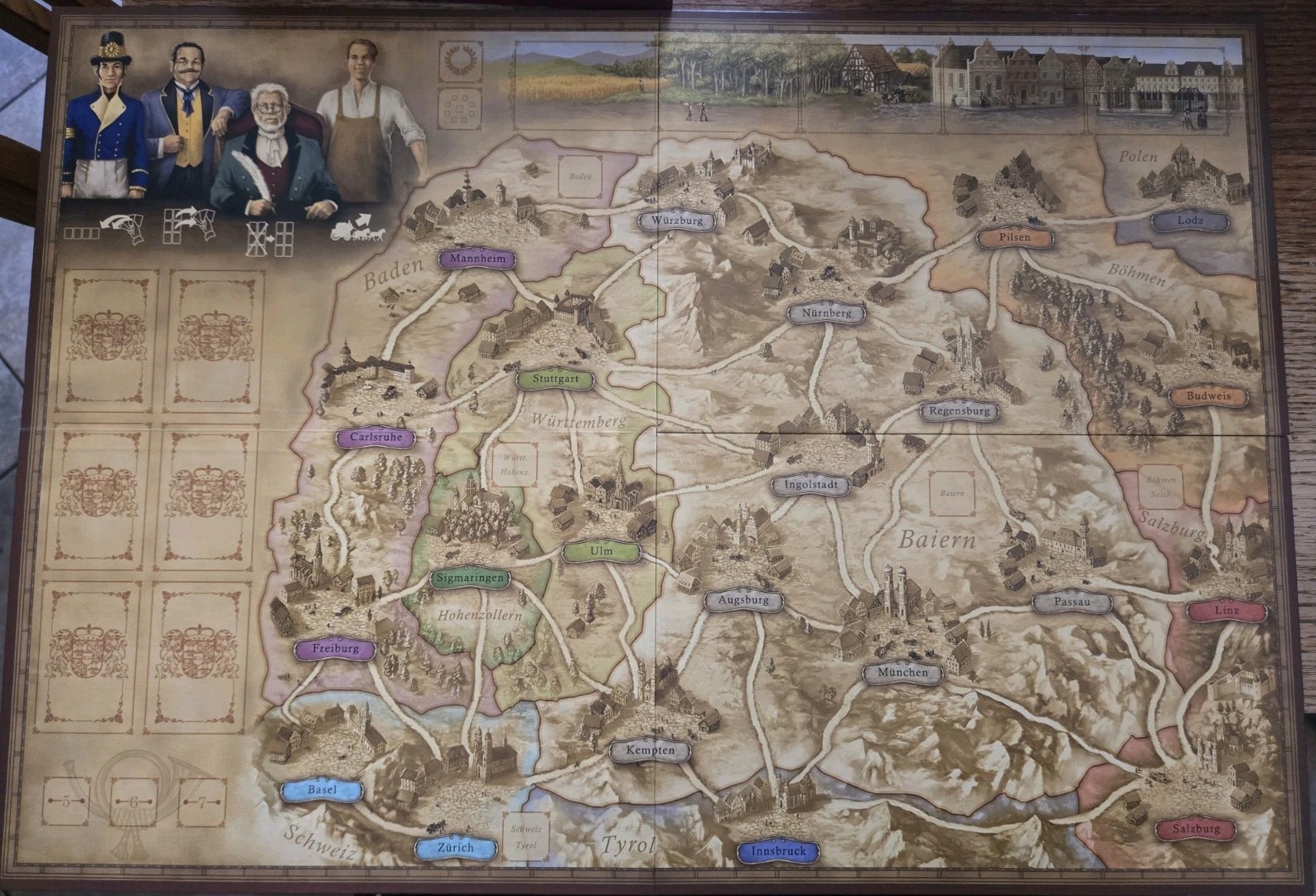 Thurn And Taxis Board Game German Postal Mail Route Hans Im Gluck Complete