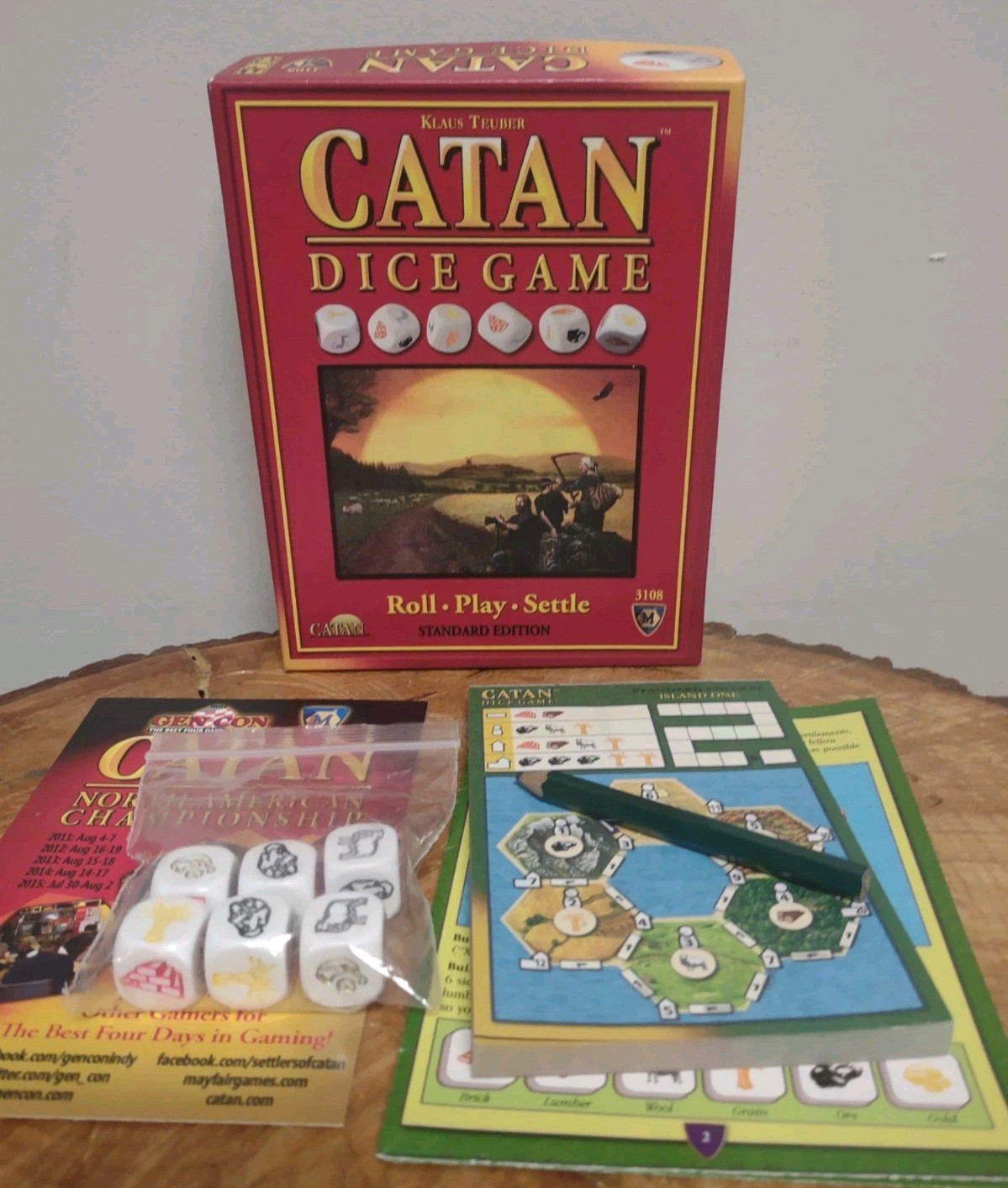 Catan Dice Game Standard Edition Klaus Teuber Complete With Instructions
