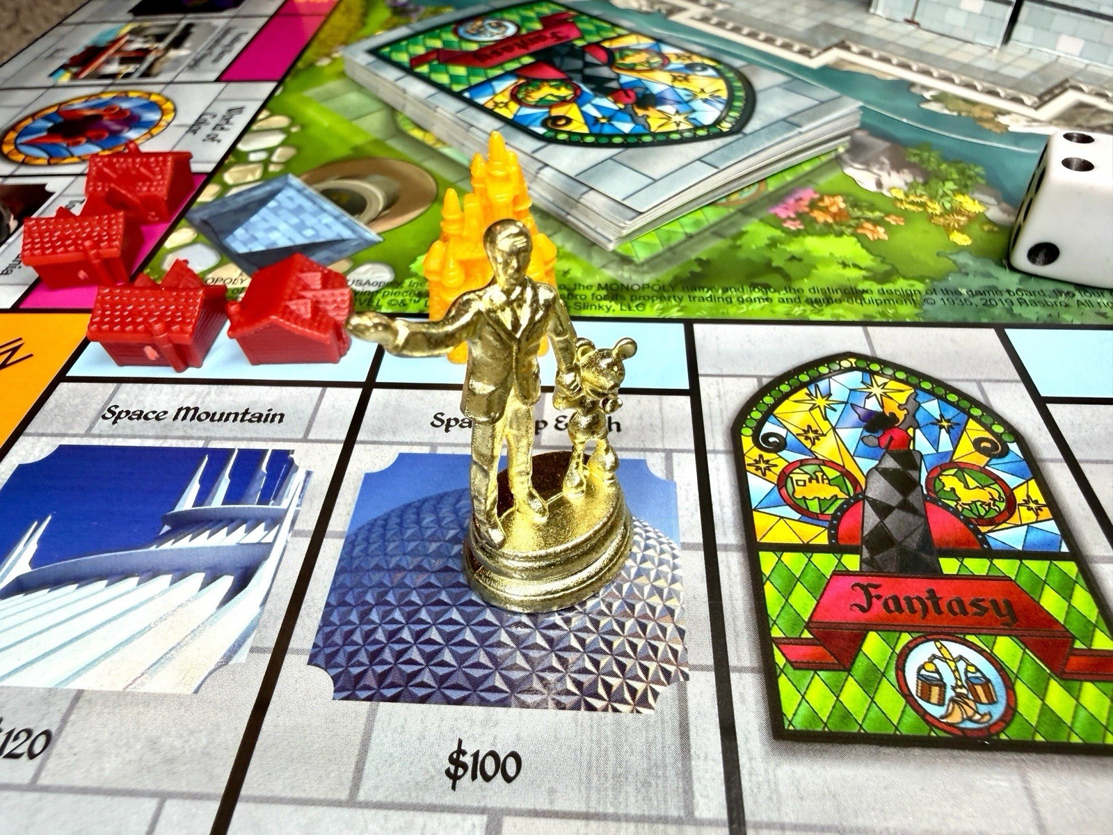 Disney Parks Theme Park Edition Monopoly Board Game Pop-Up Castle 2020 COMPLETE