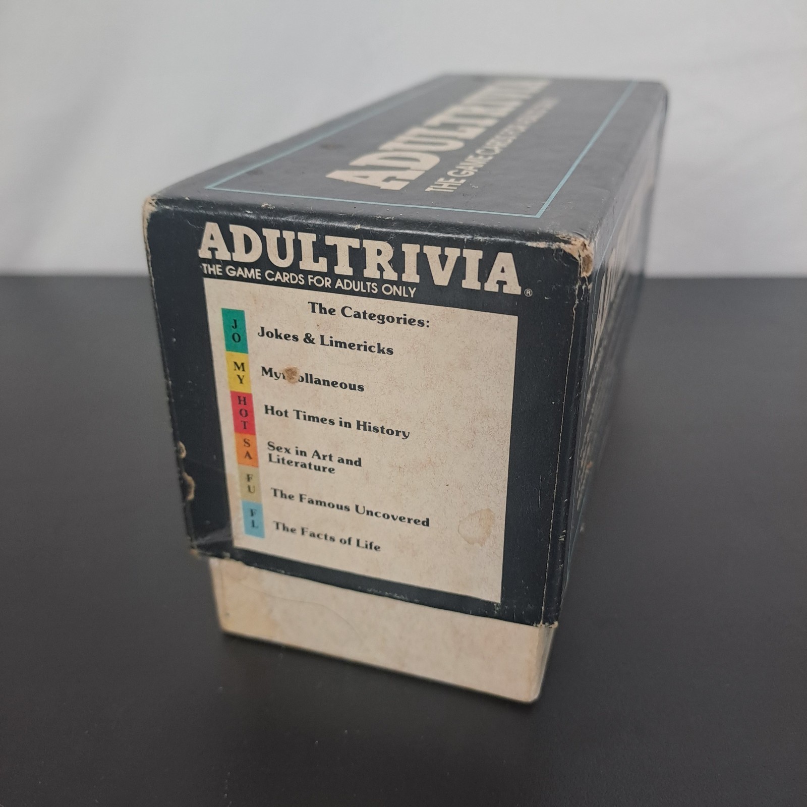 Adultrivia Vintage 80s Adult Humor Trivia Party Game Mature Sex Card Game 18+
