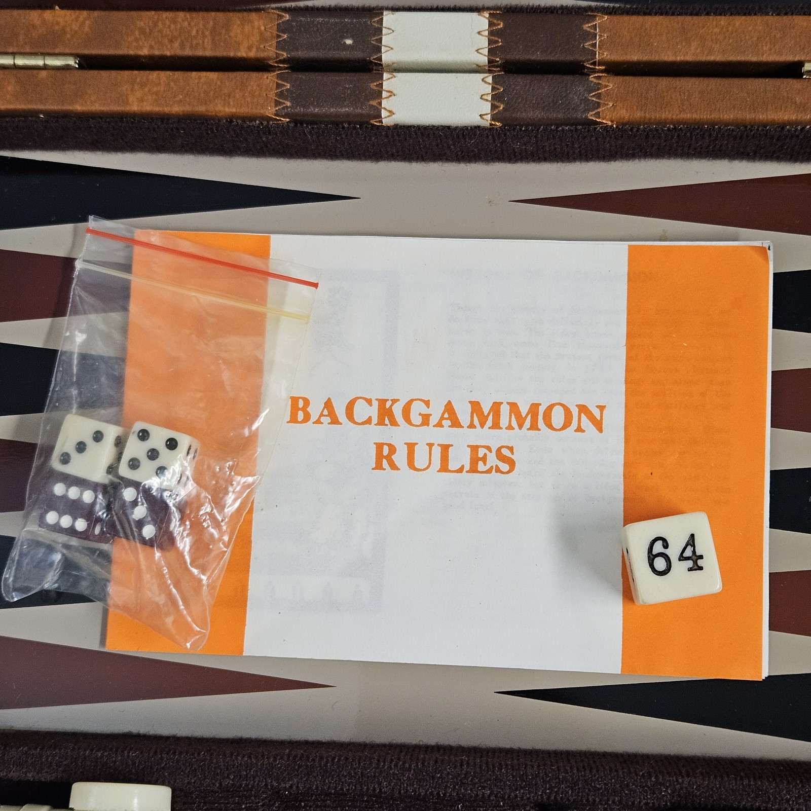 Vintage Magnetic Backgammon Travel Board Game Set Made in Taiwan Complete