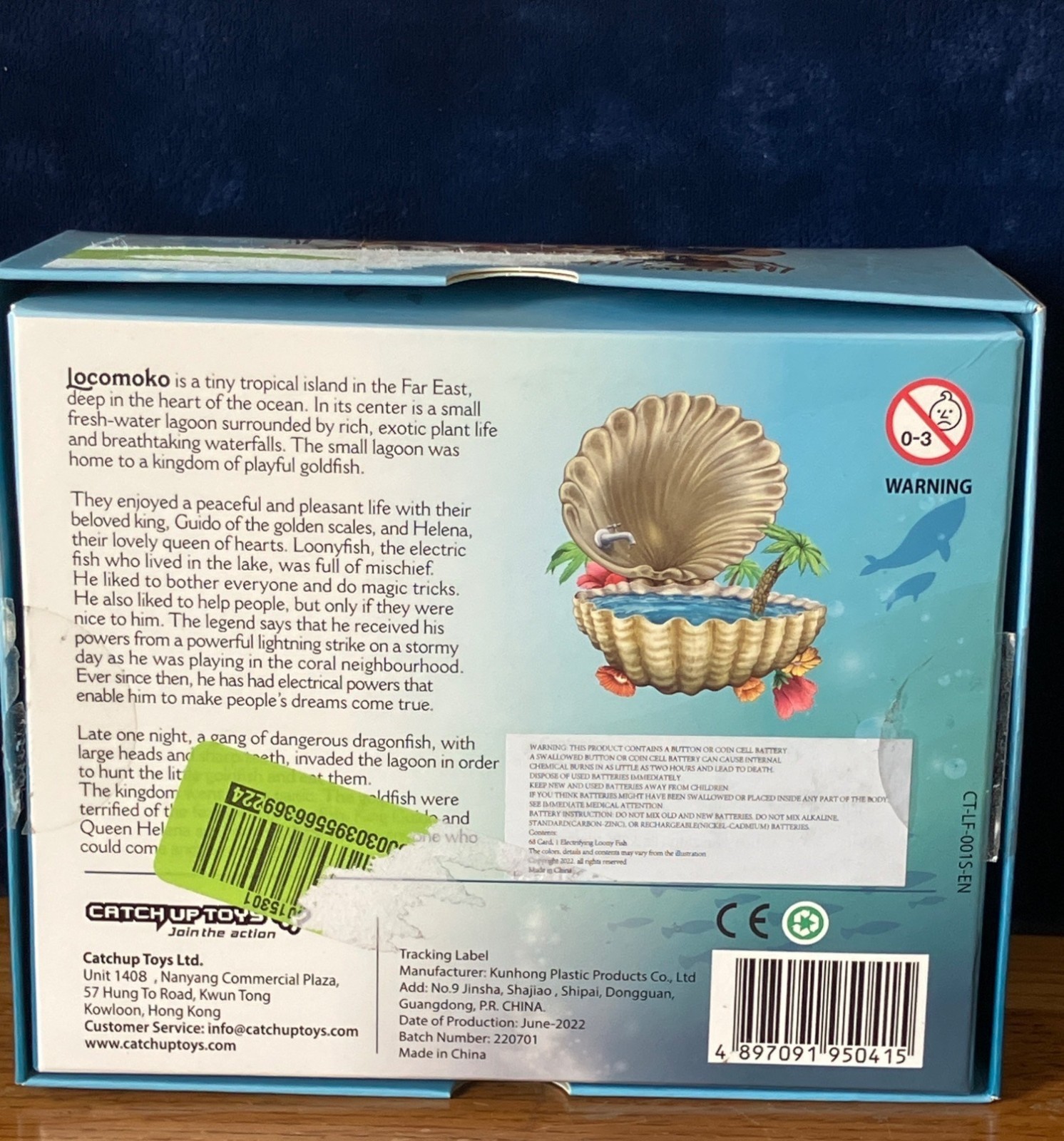 Loony Fish Save Locomoko Kingdom Electrifying Card Game With Figurine Ages 6+