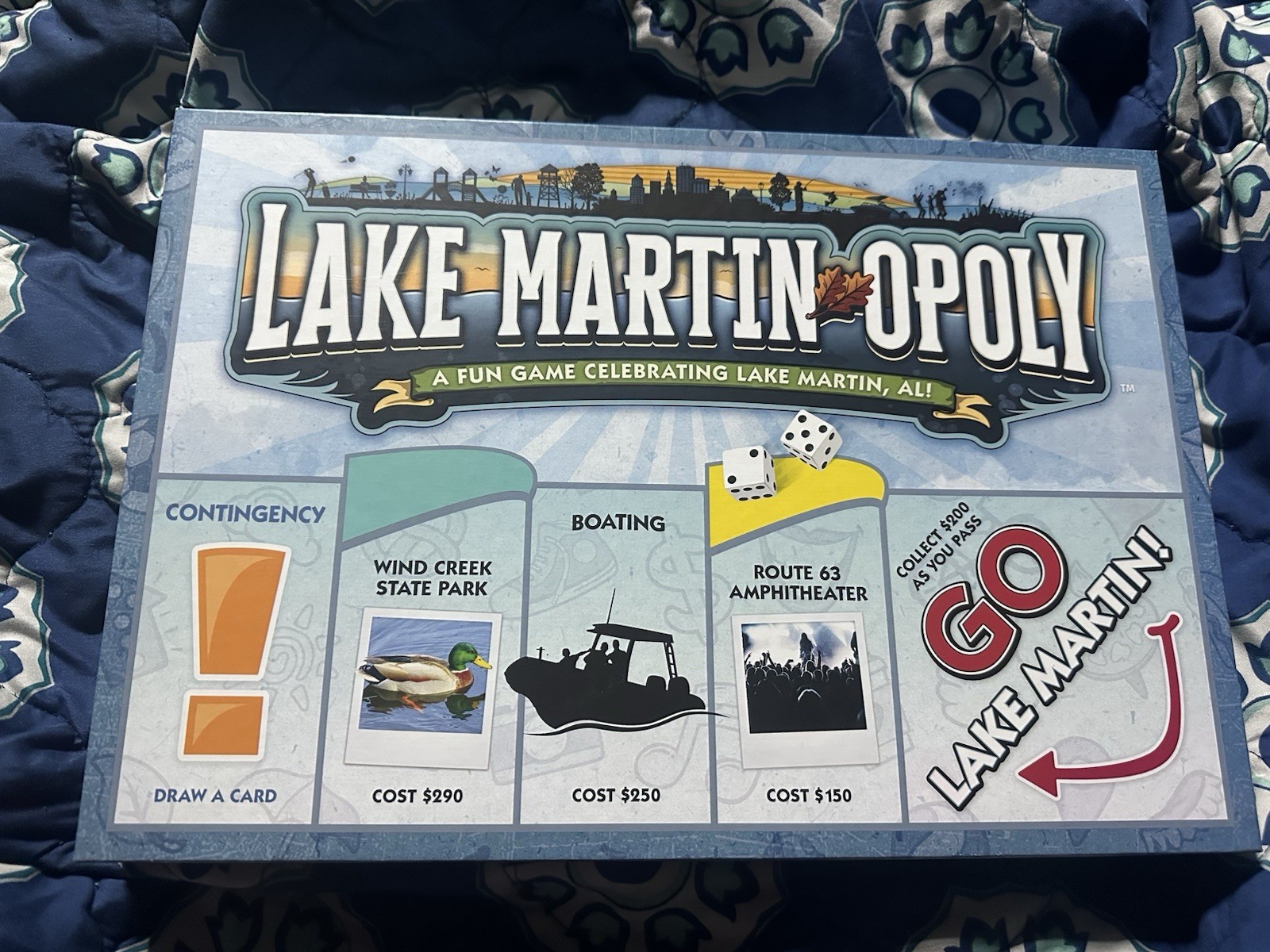 Late For The Sky: Lake Martin-Opoly – Vacation Themed Opoly-Style Board Game