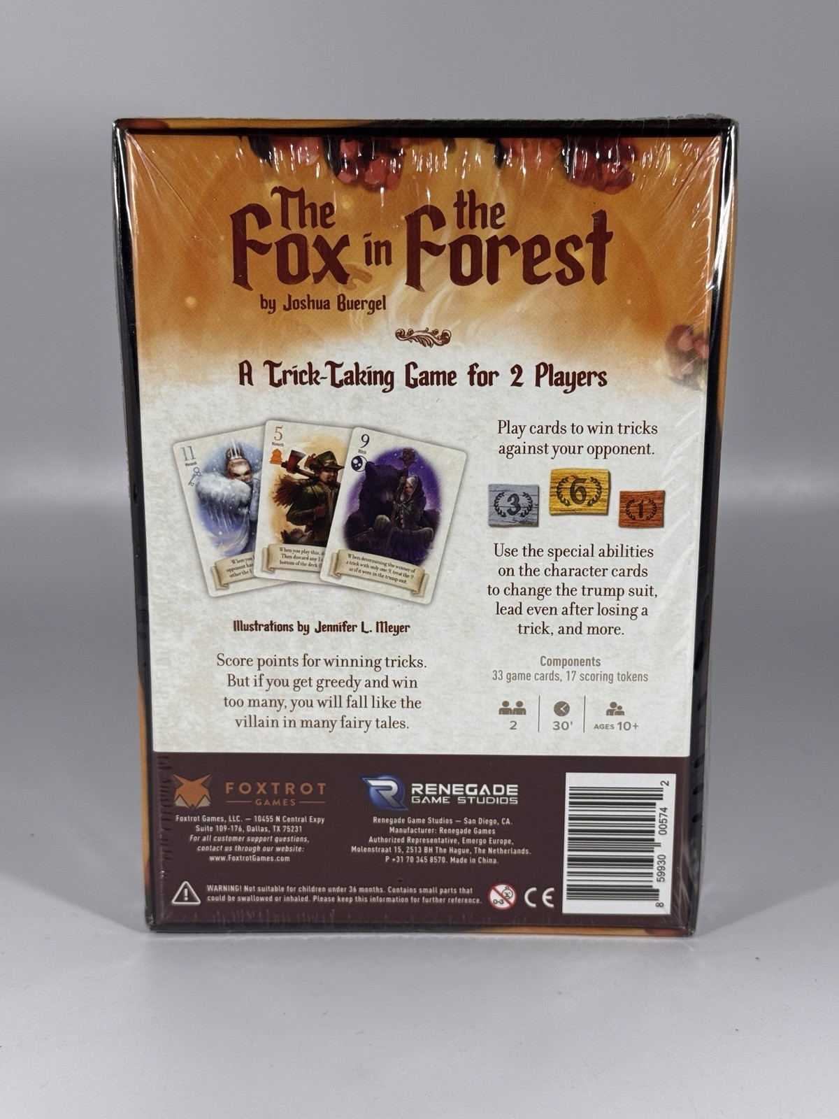 Renegade Game Studios Fox in the Forest 2-Player Card Games