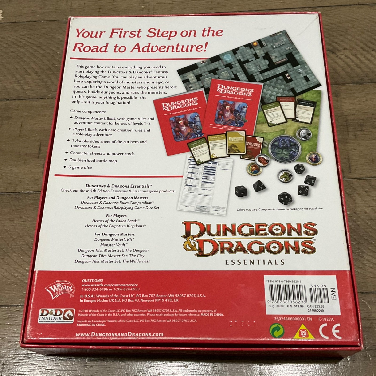 Dungeons & Dragons 2011 Starter Set D&D Red Box UNUSED NO DICE