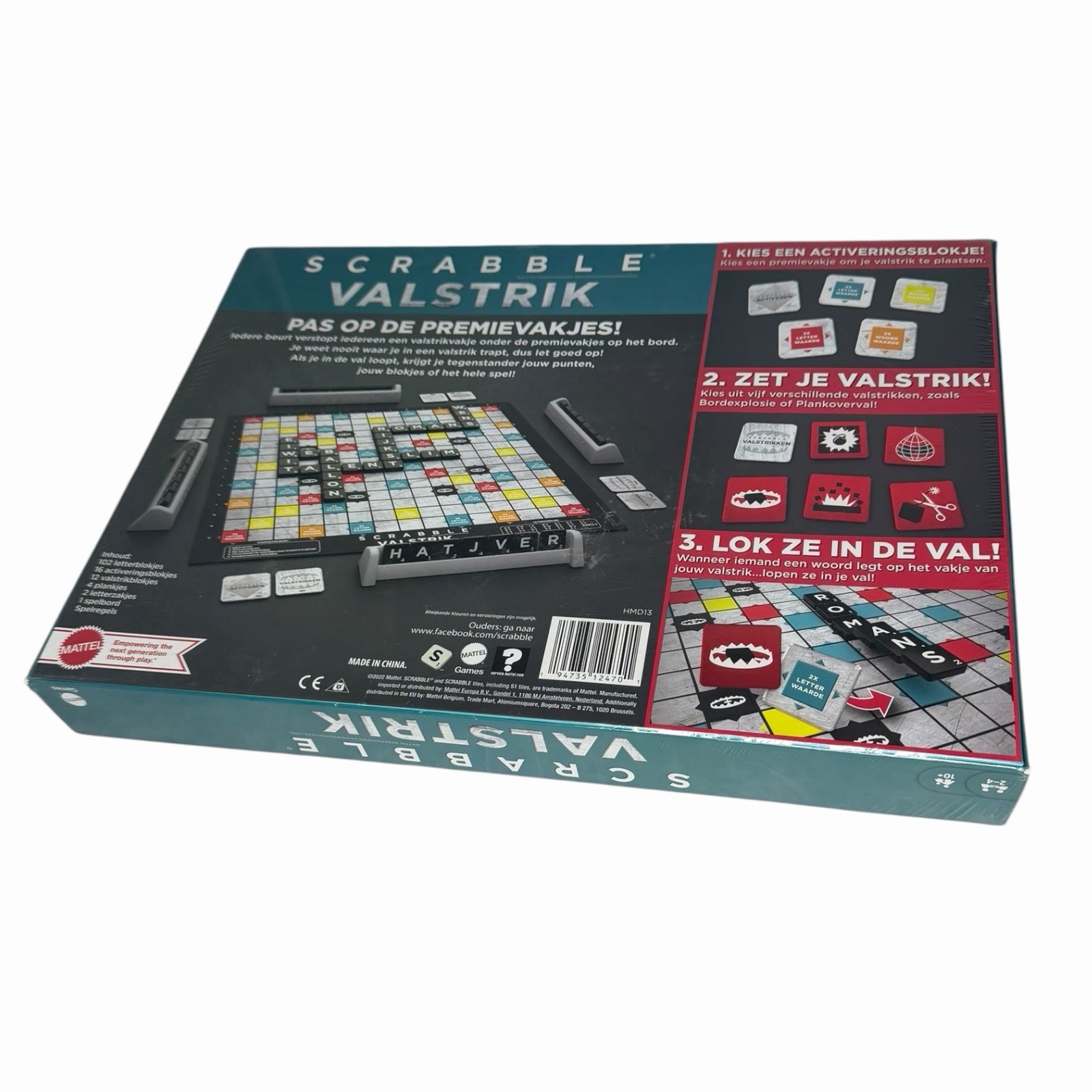 2022 Mattel Scrabble Valstrik (Trap Tiles) Dutch Edition – New / Sealed