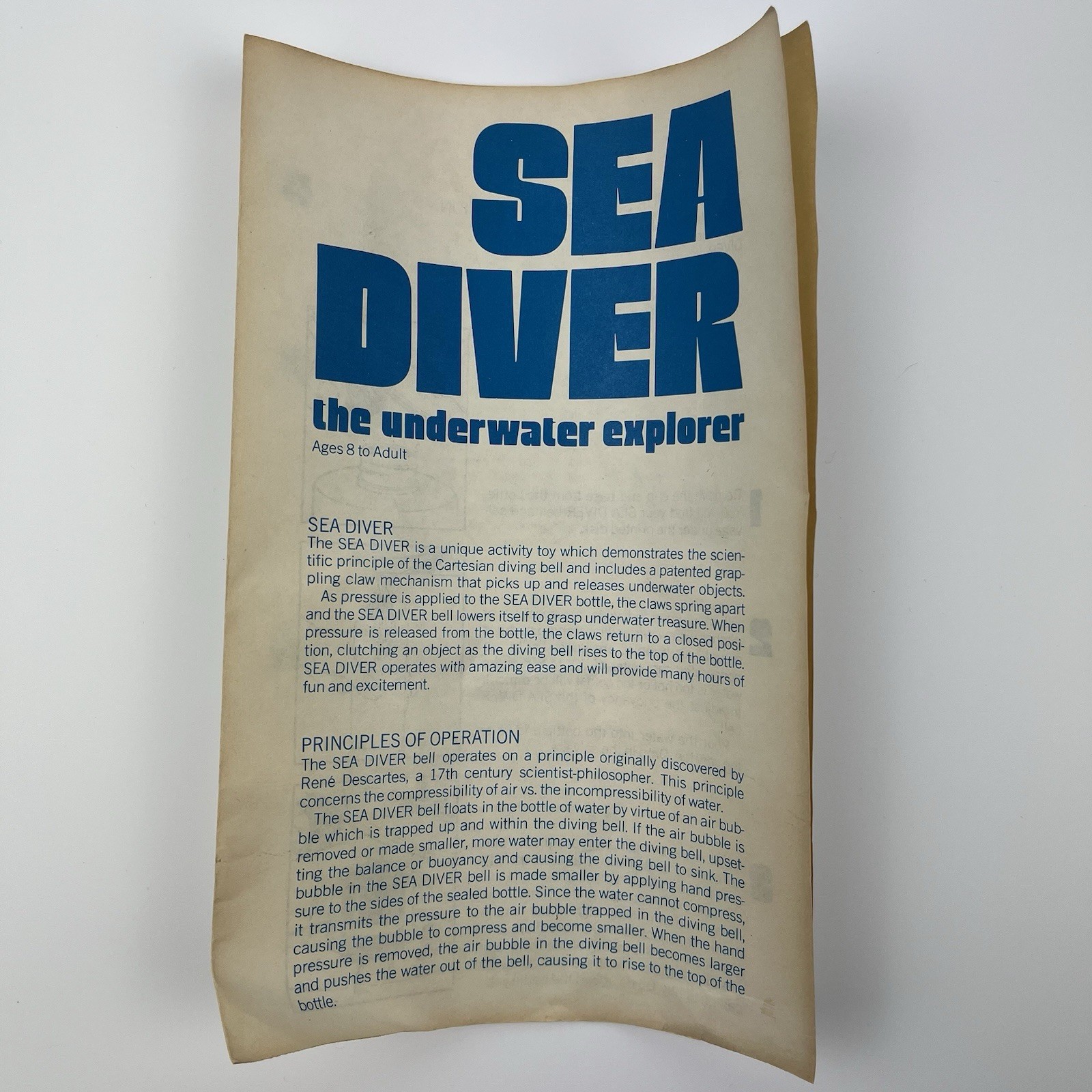 Vintage 1973 Sea Diver Underwater Explorer Parker Brothers in Box w/Instructions