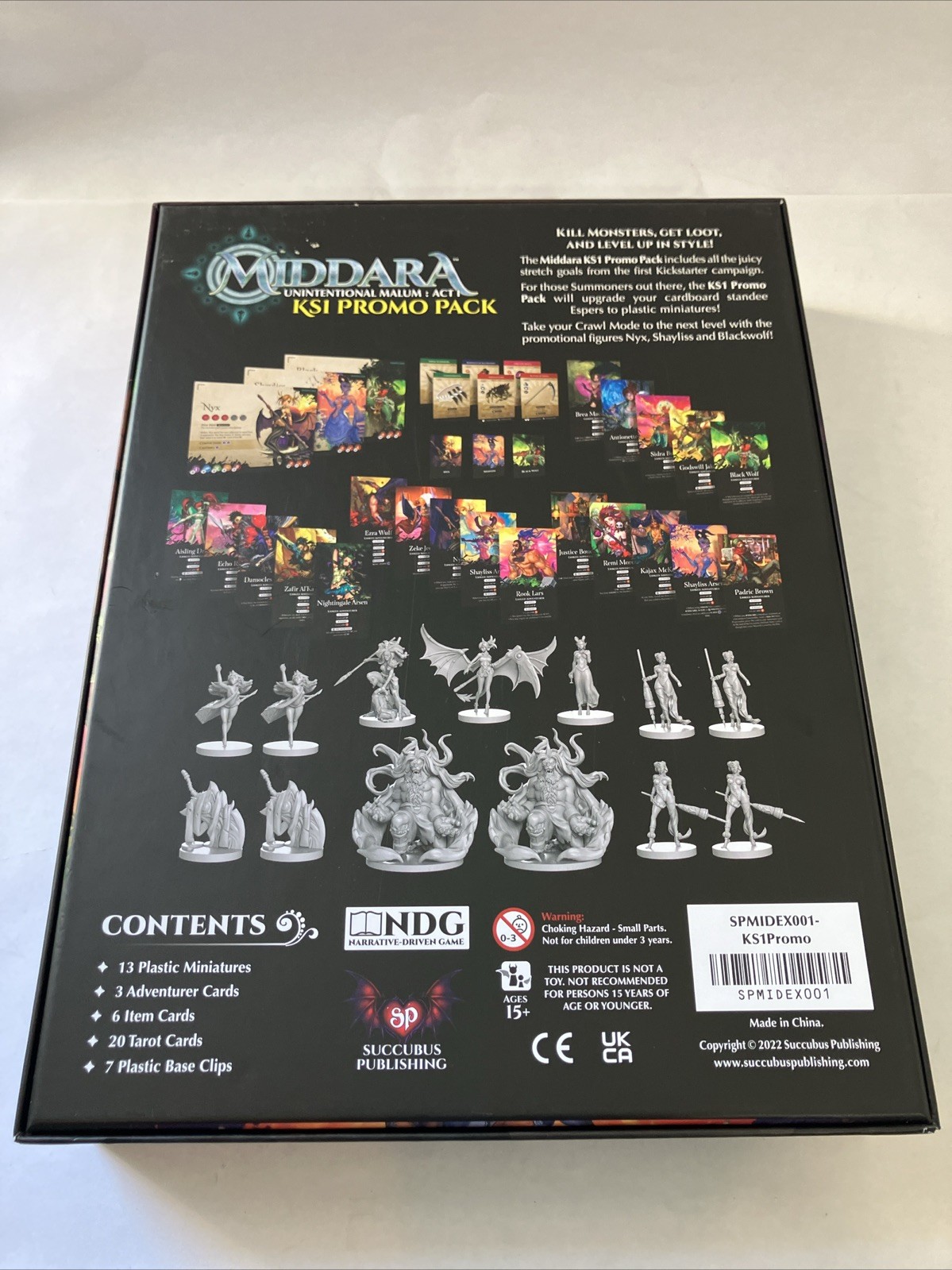 NEW MIDDARA Malum Act 1 Kickstarter Promo Pack Stretch Goals KS Succubus
