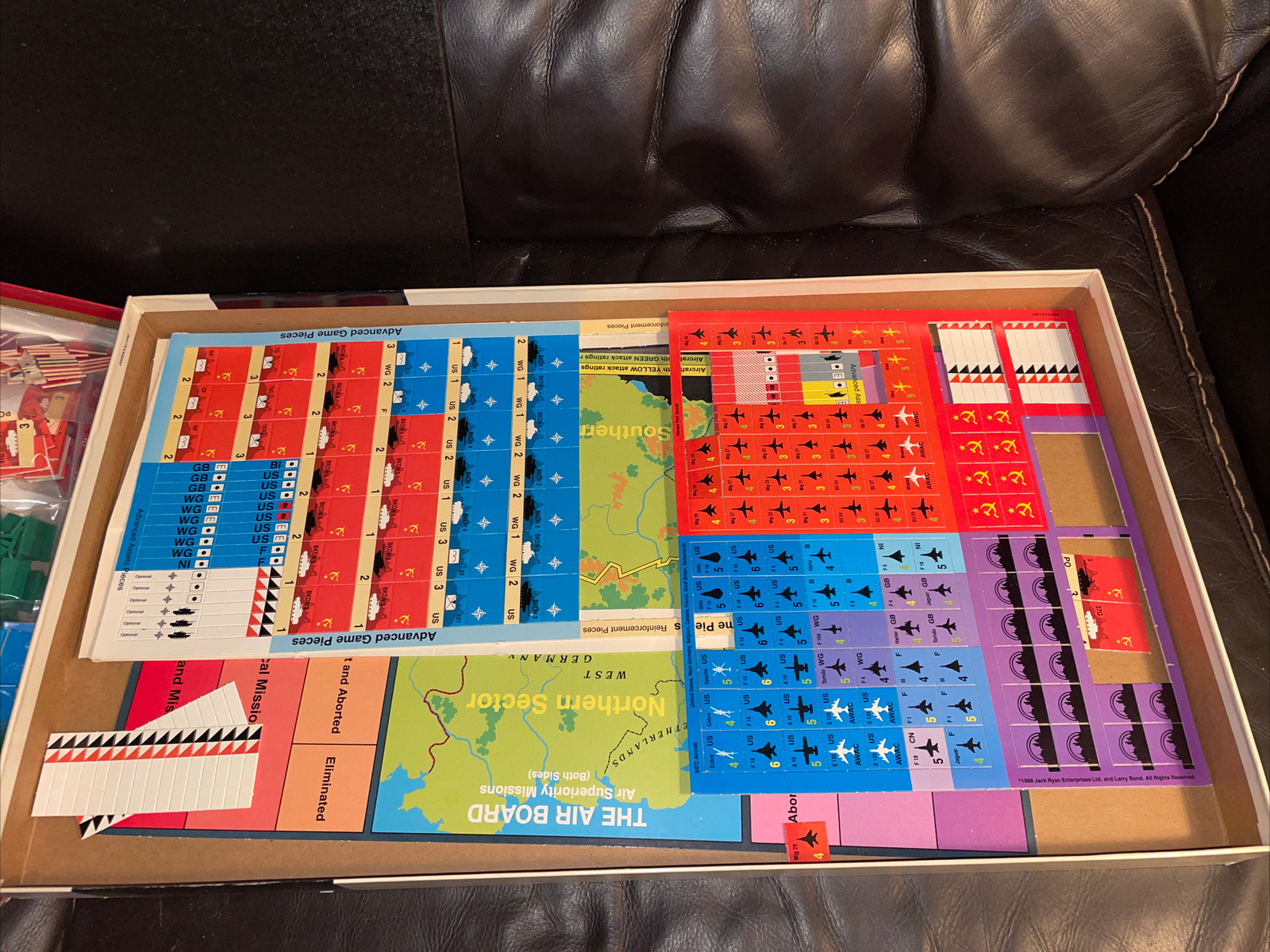Lot of rare board games – not complete – Red Storm Rising Red October