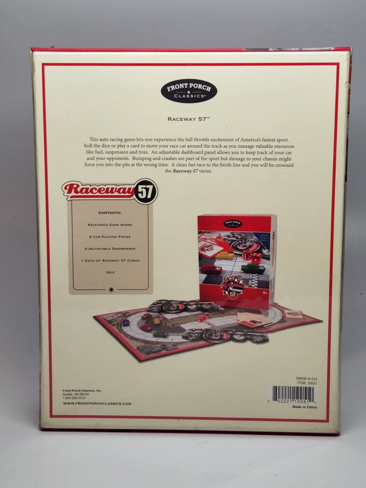 RACEWAY 57 Discovery Edition Family Board Game NEW Front Porch Classics NIB