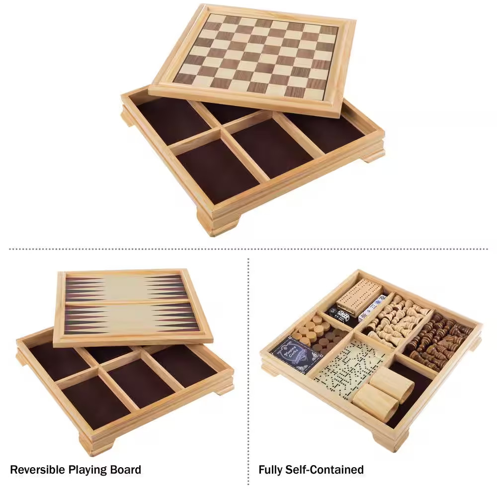 7-In-1 Deluxe Board Game Set