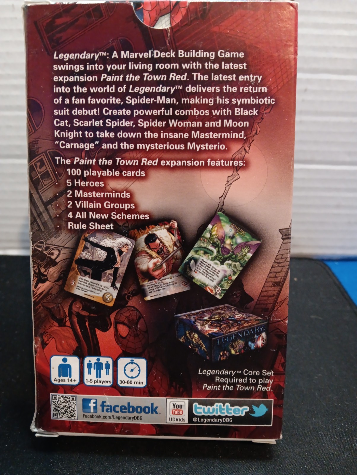 MARVEL LEGENDARY PAINT THE TOWN RED DECK BUILDING GAME NEW & SEALED CARDS