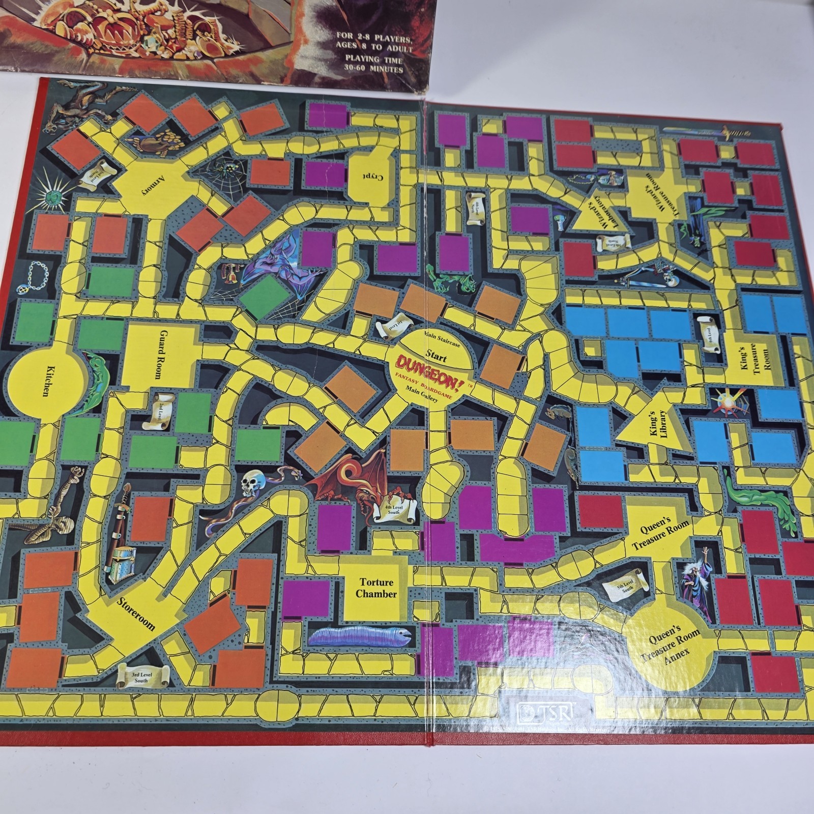 Vintage 1981 TSR Dungeon! Fantasy Board Game Near Complete – READ