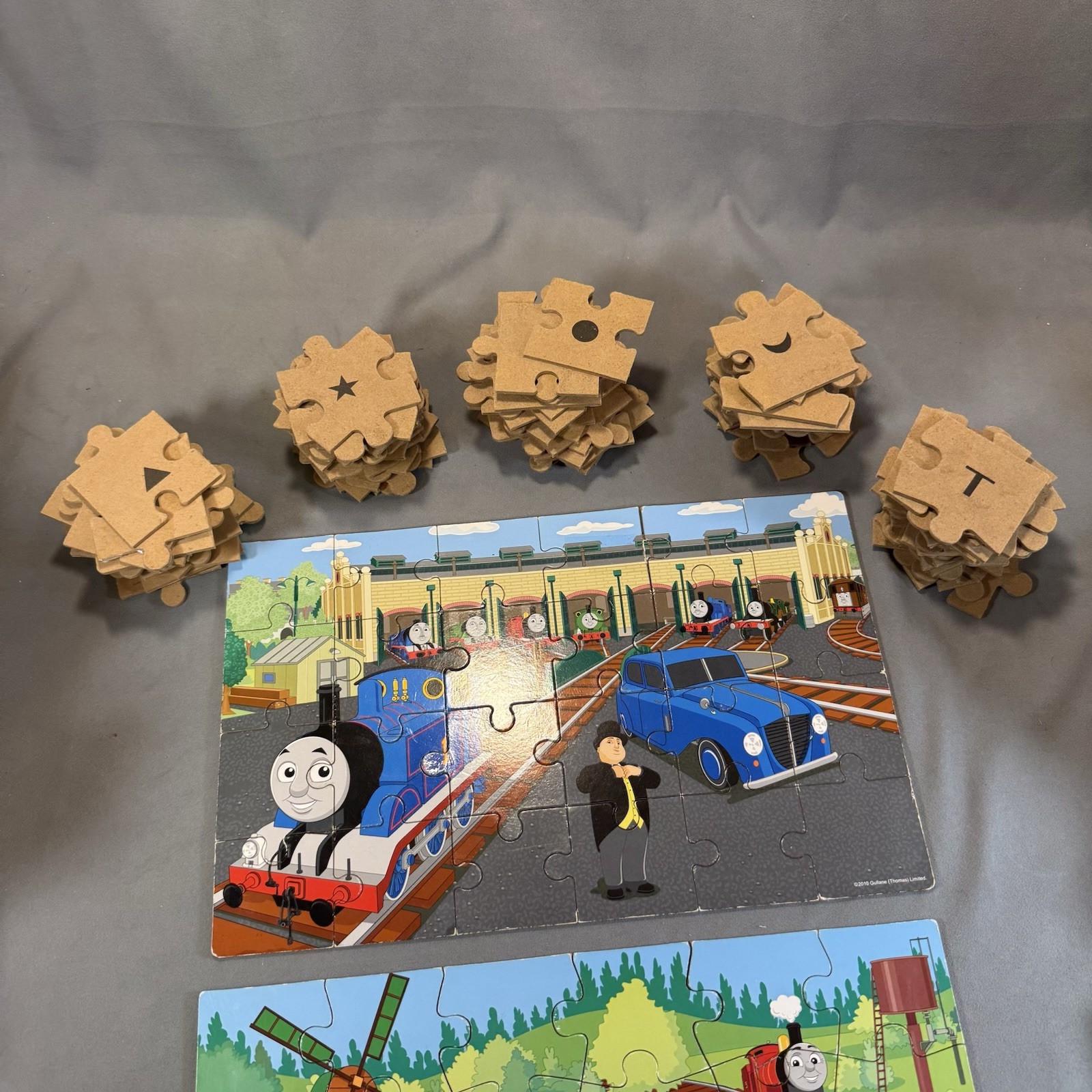 Vintage 2010 Gullane Thomas Limited Tank Engine Large Kids Puzzles Lot of 7