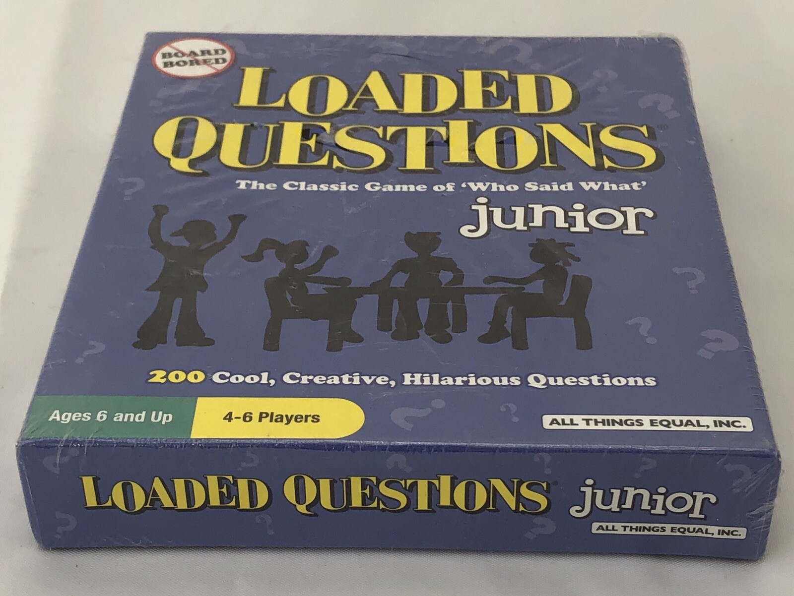 Loaded Questions Junior Card Game Blue No Board Who Said What NEW