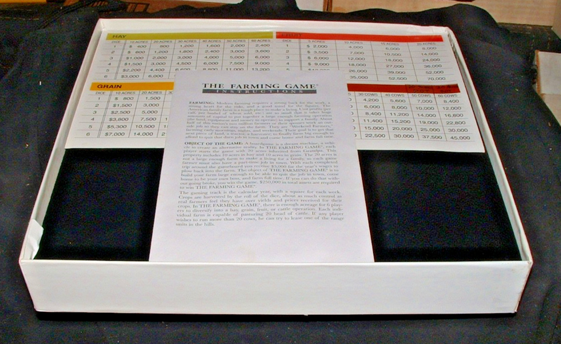 Vintage The Farming Game, Harvest the Fun! By Weekend Farmer Board Game Complete