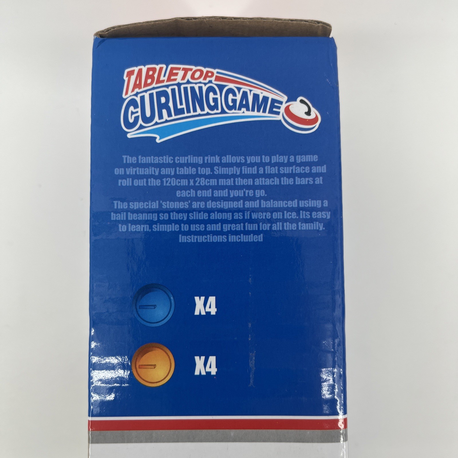 Tabletop Travel Size Curling Game Yi MA Toys 2+ Players New Sealed