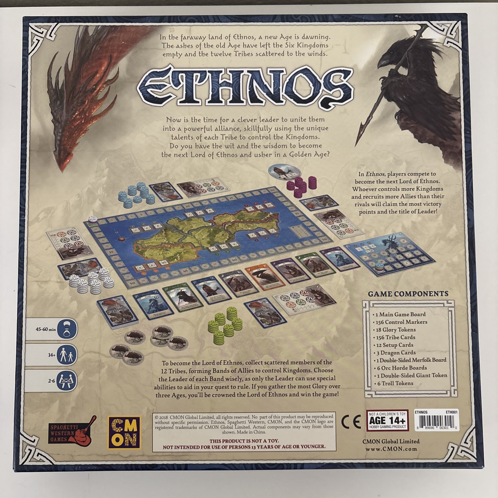CMON Ethnos Board Game 1st First Edition Great Condition Complete
