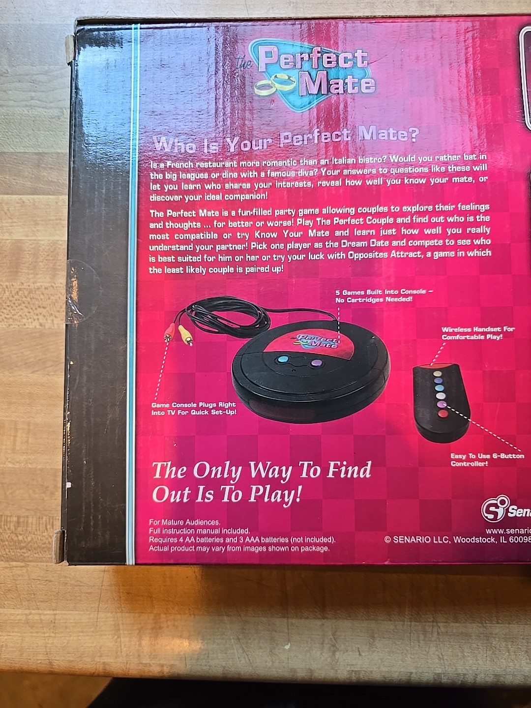 The Perfect Mate Wireless Video Game TV Plug In NEW In Box 2005 Up To 8 Players