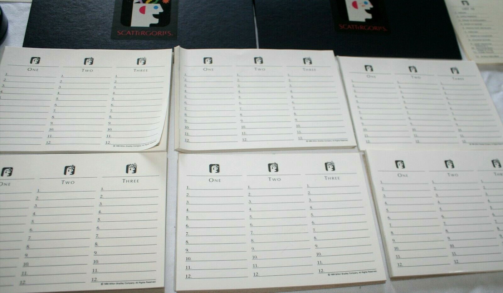 Vintage Scattergories Game Complete 1988 Milton Bradley Made In USA